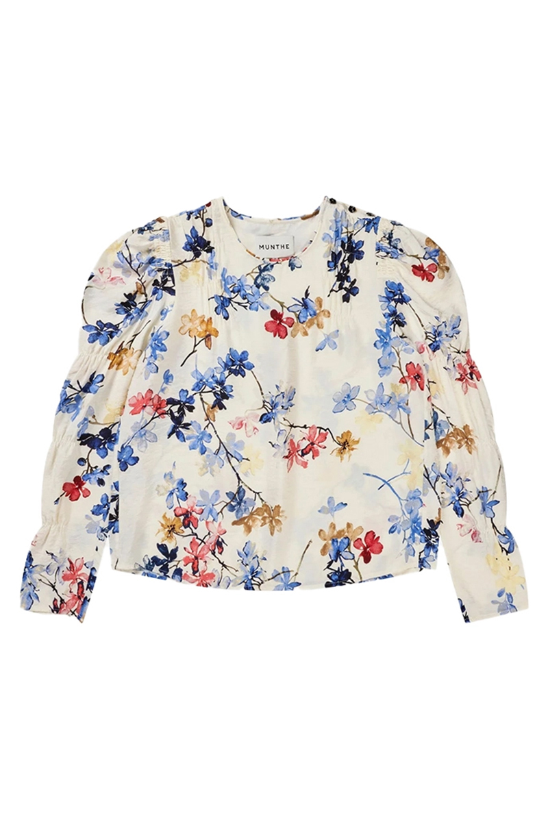 Dames blouse lange mouw ecru