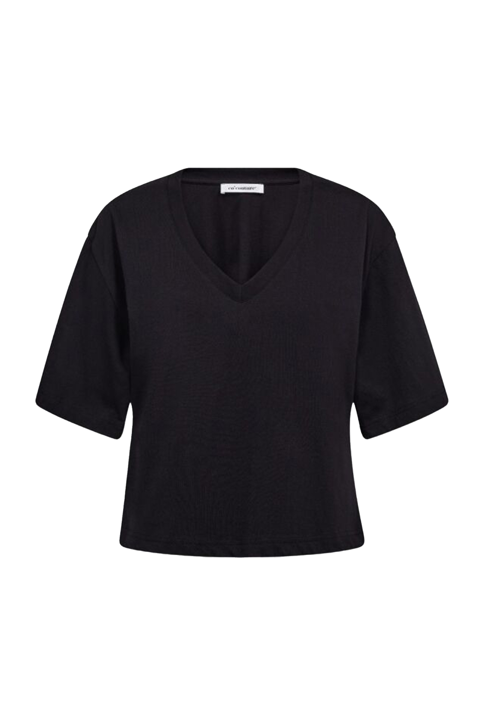 Dames t-shirt korte mouw zwart