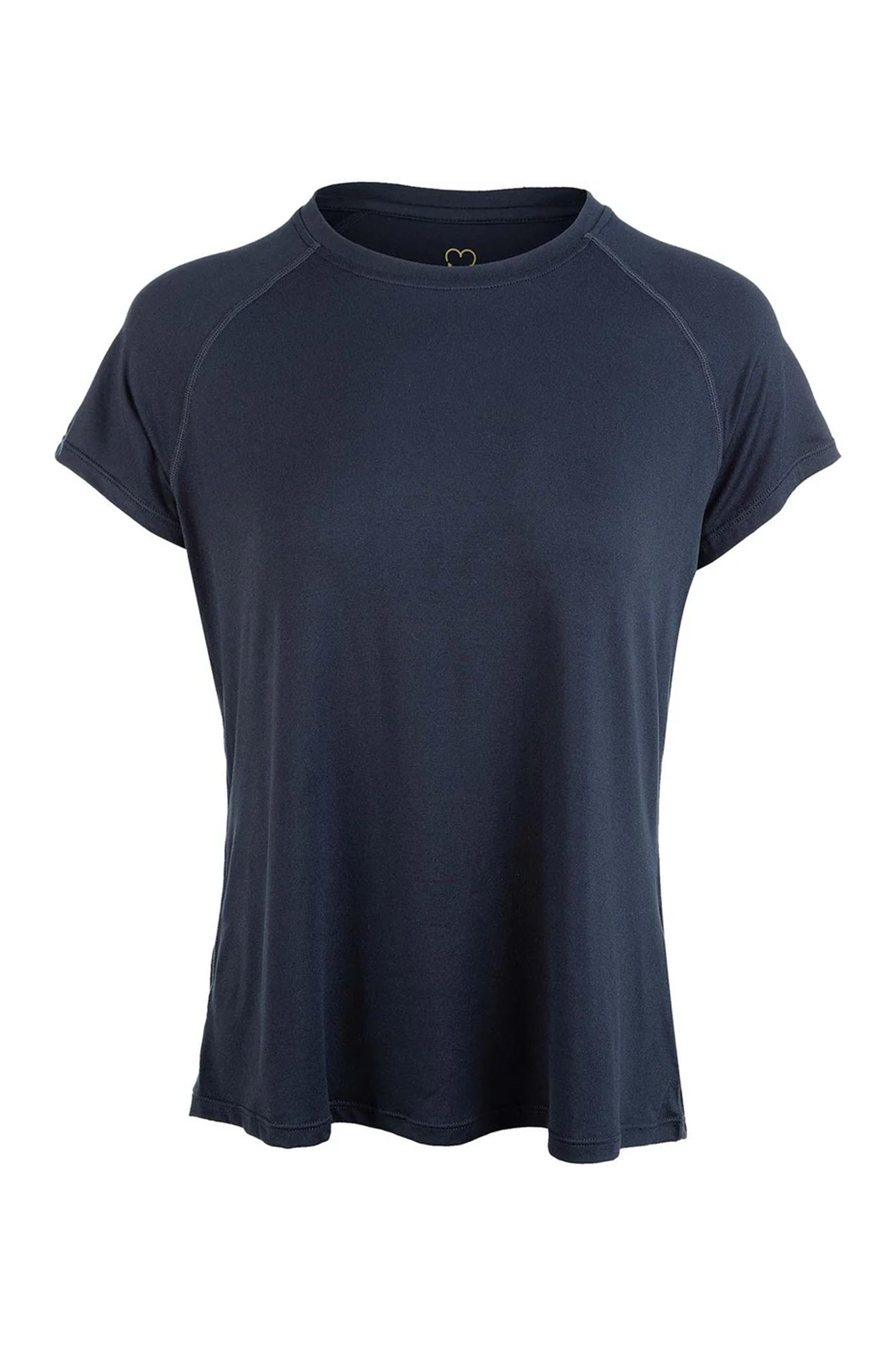 Fitness dames t-shirt km blauw