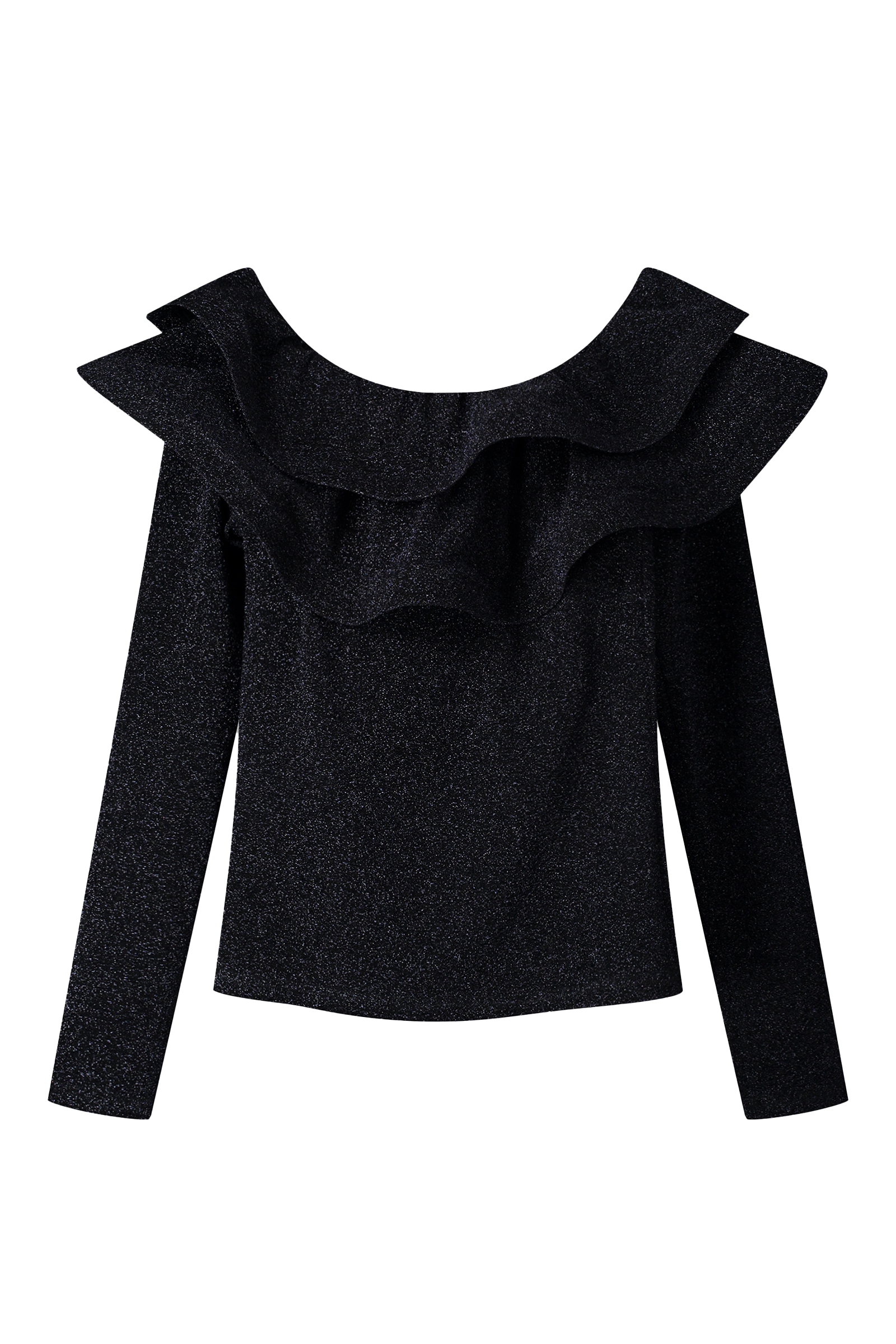 Dames blouse korte mouw zwart