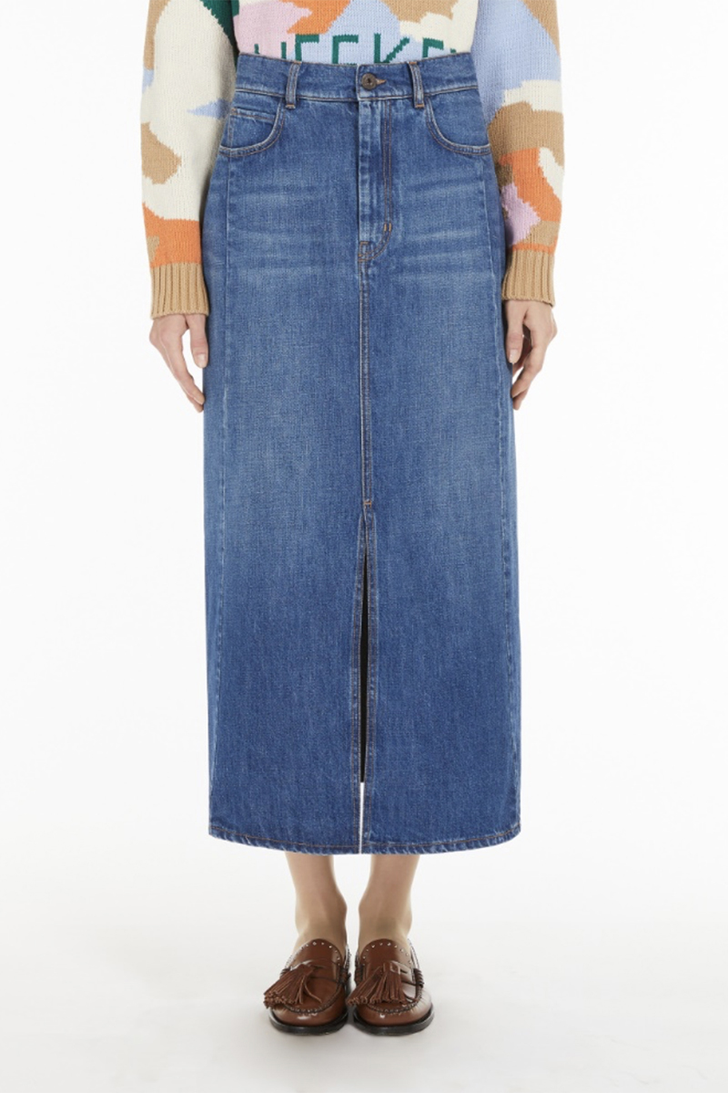 Dames rok blauw