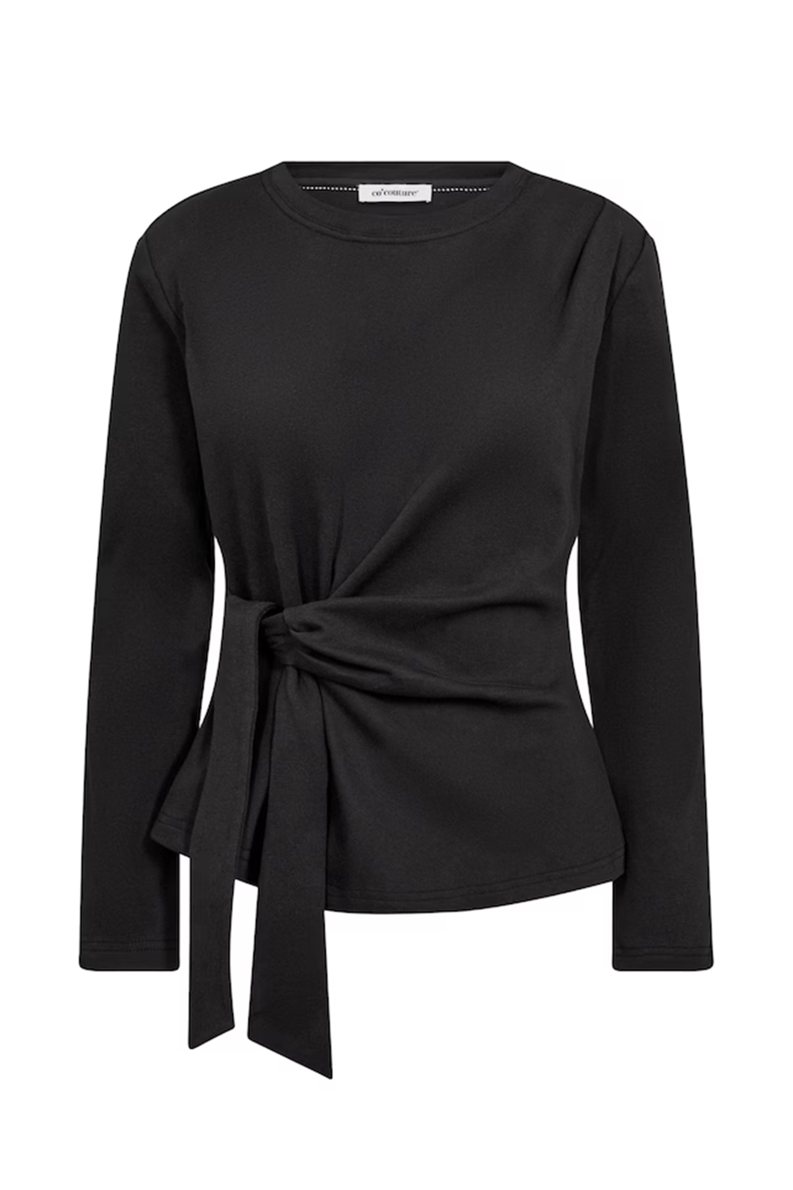 Dames t-shirt lange mouw zwart