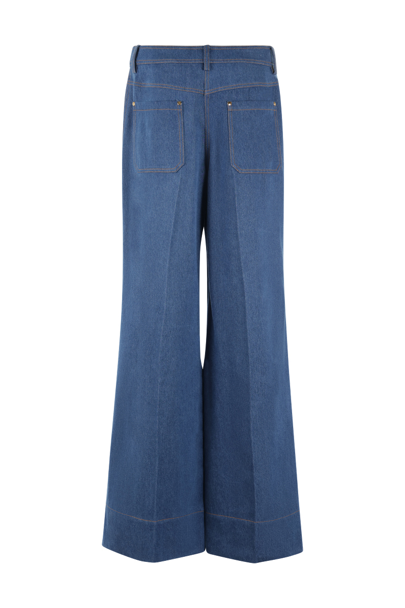 Dames broek blauw