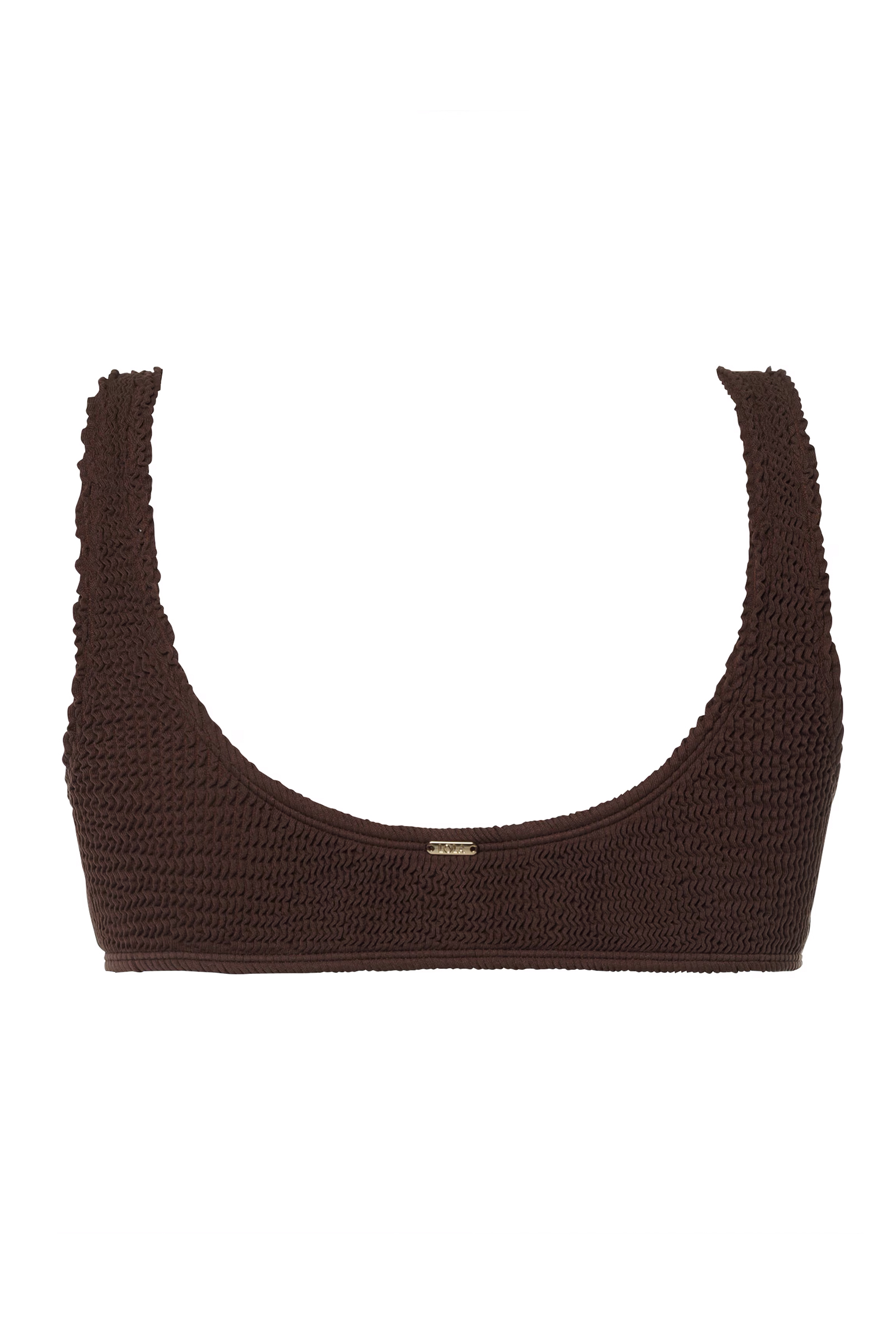 Bad/beach dames bikini slip bruin