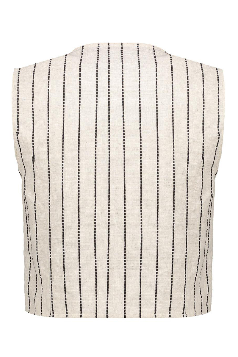 Dames gilet bruin