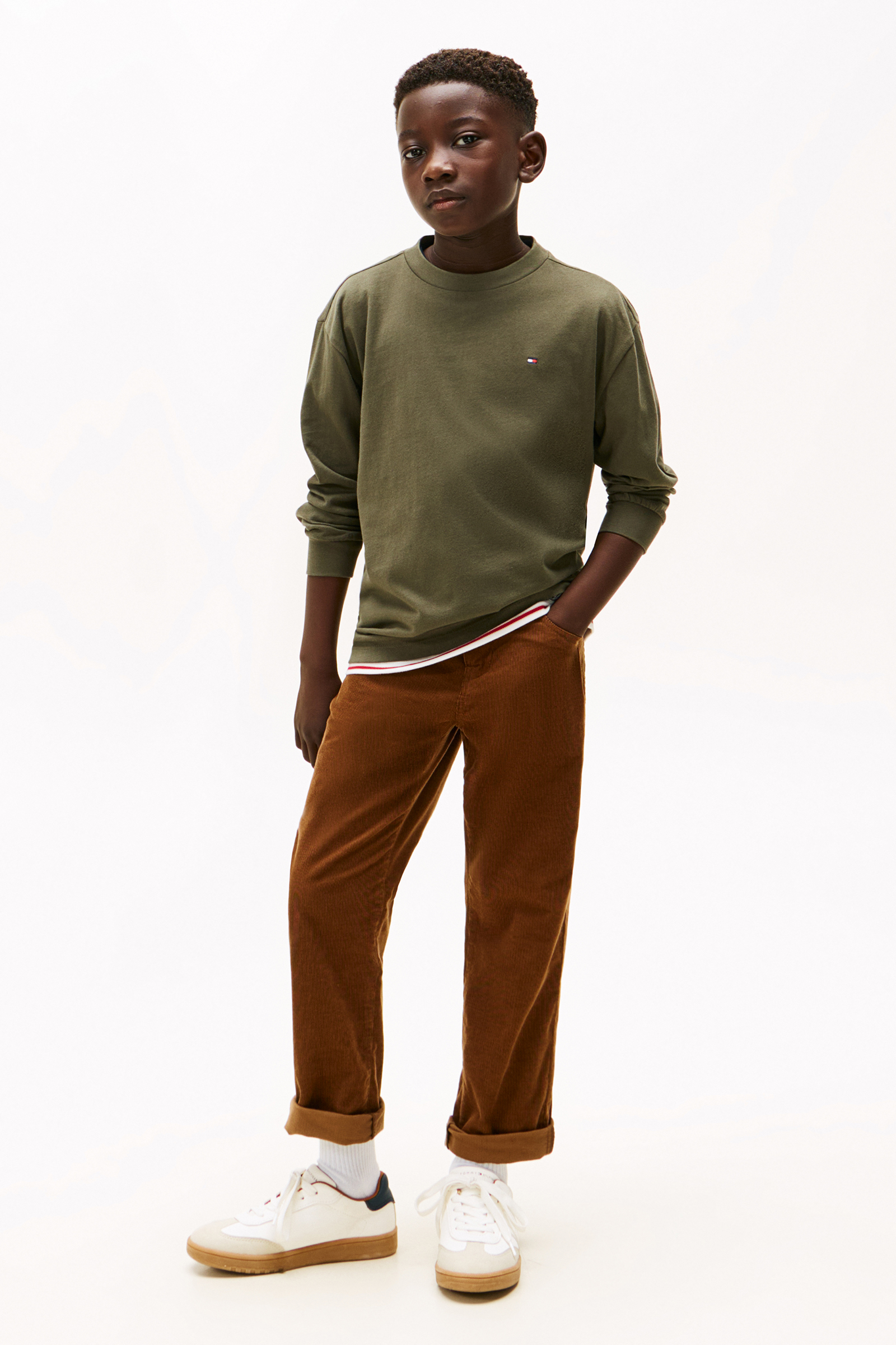 Jongens t-shirt lange mouw groen