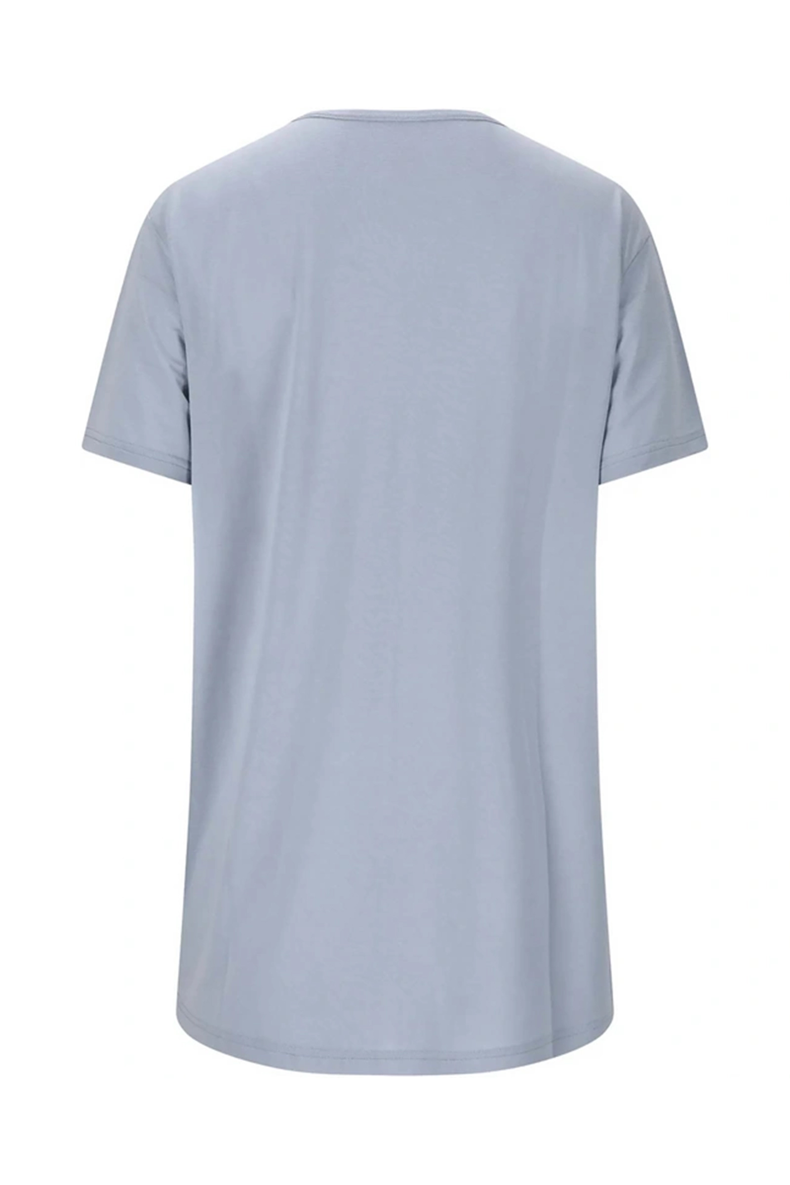 Fitness dames t-shirt km blauw