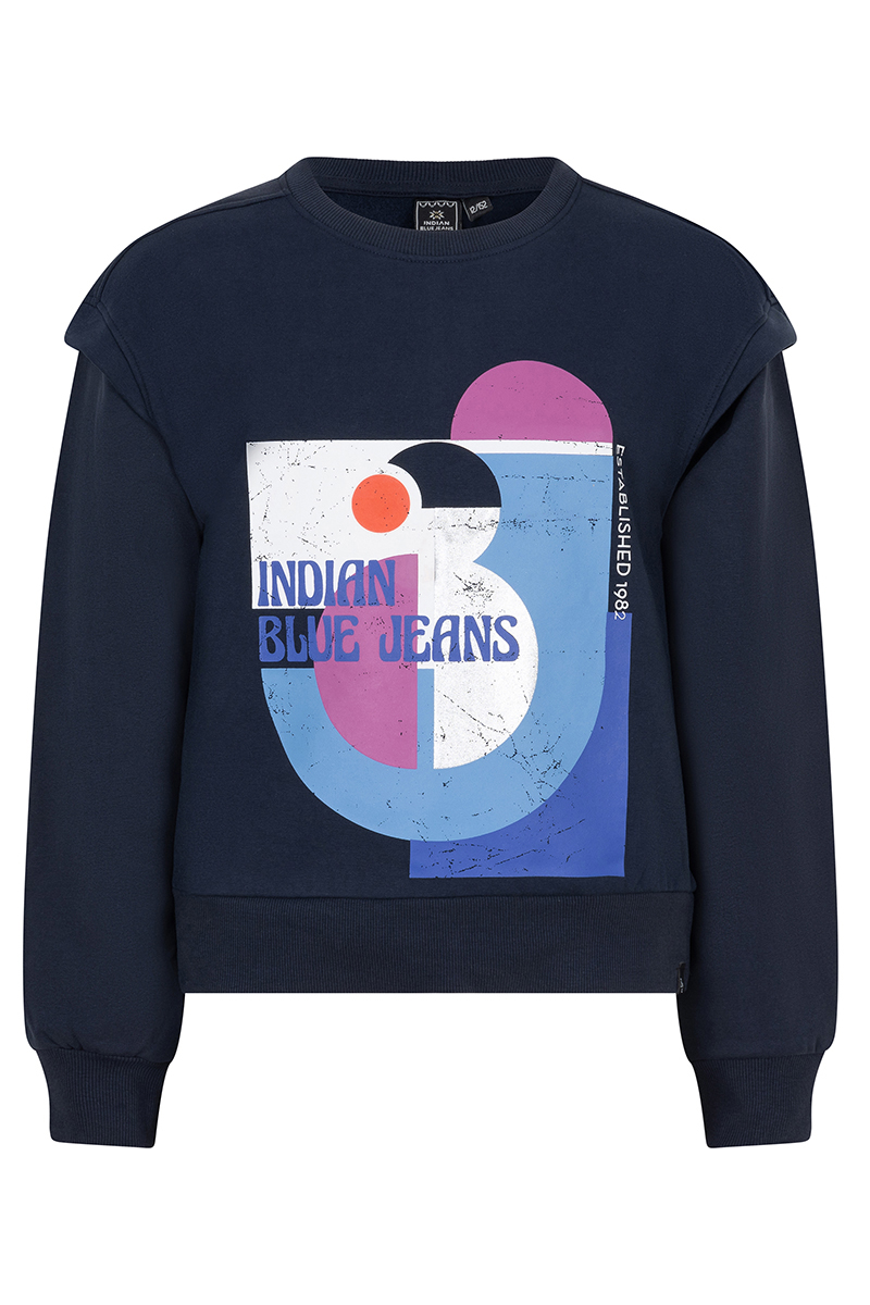Meisjes sweater blauw