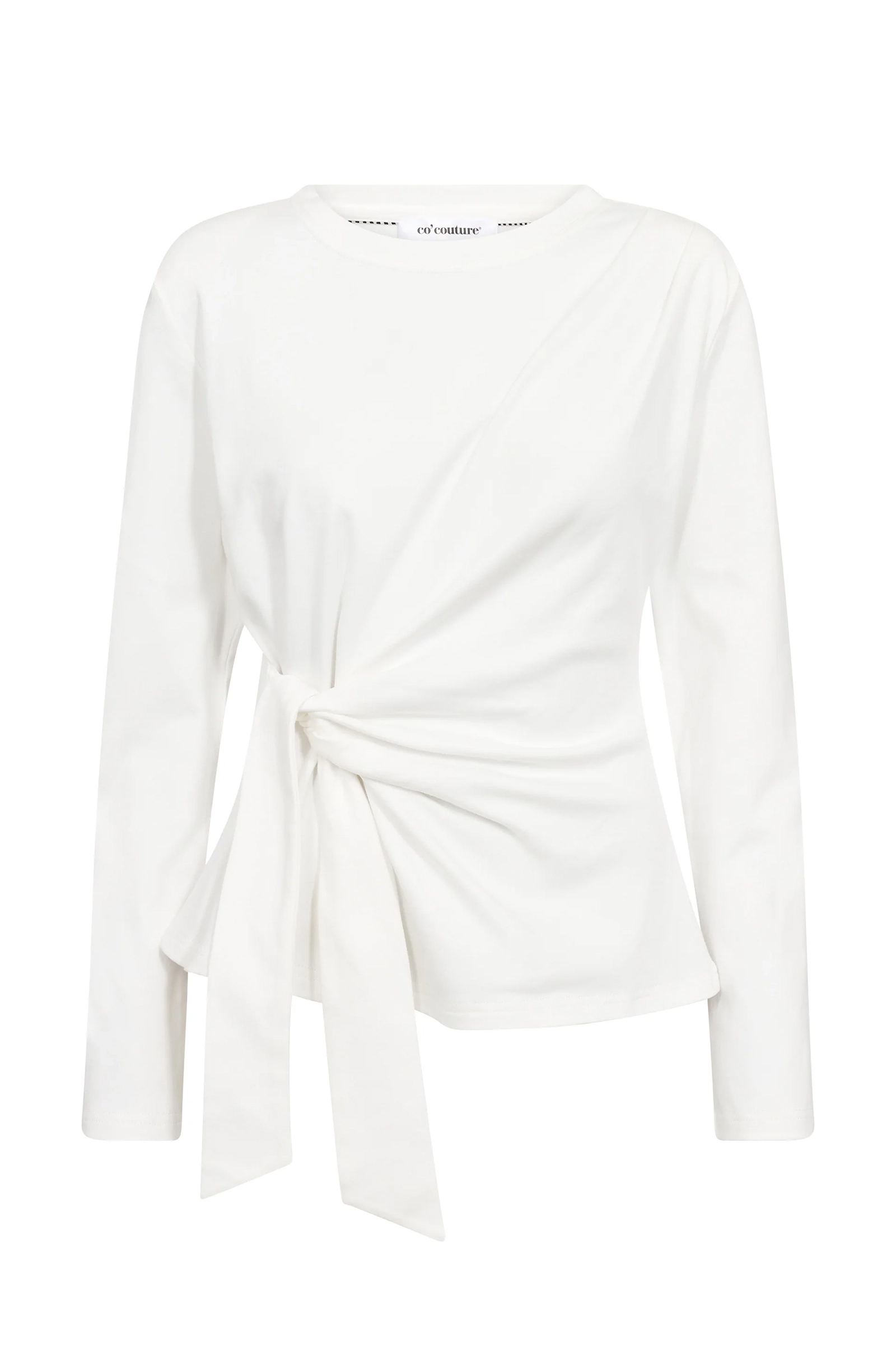 Dames t-shirt lange mouw wit