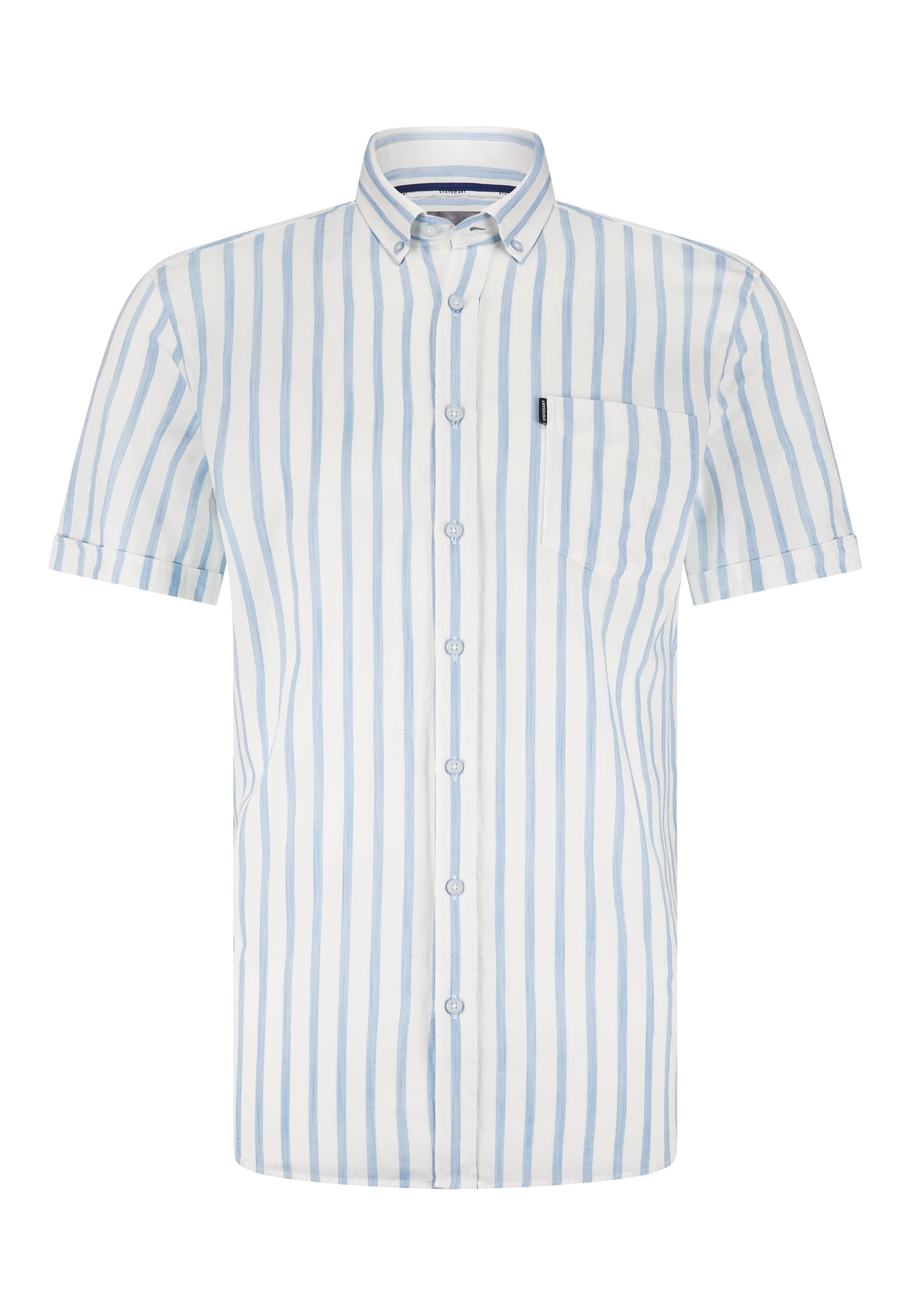 Heren overhemd lm casual blauw