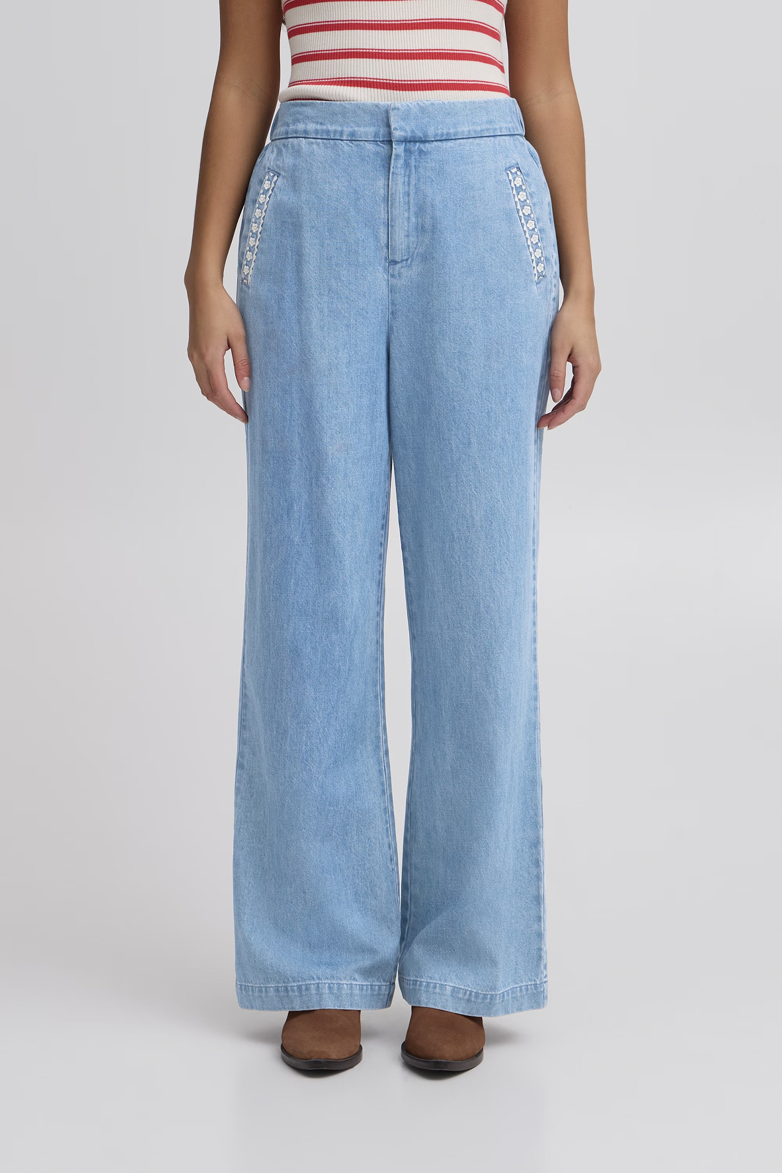 Dames jeans blauw