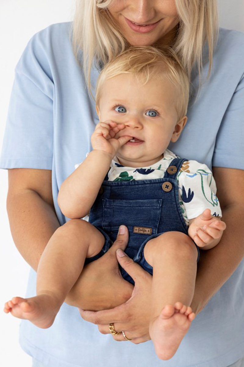 Baby tuinbroek blauw
