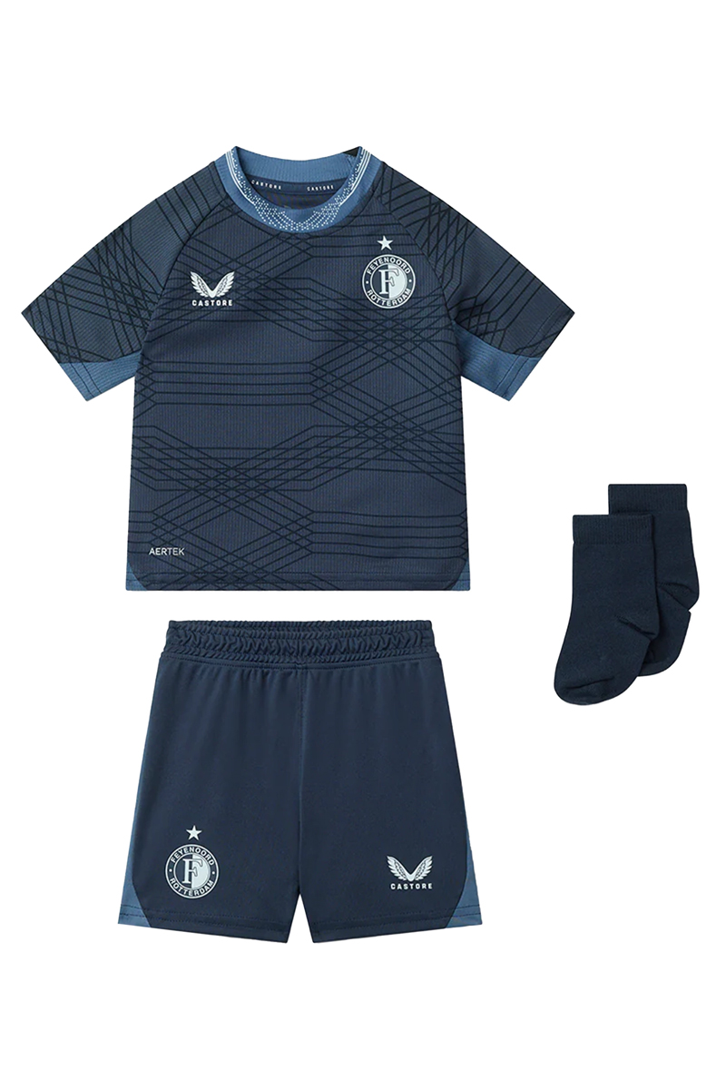 Voetbal jongens set blauw
