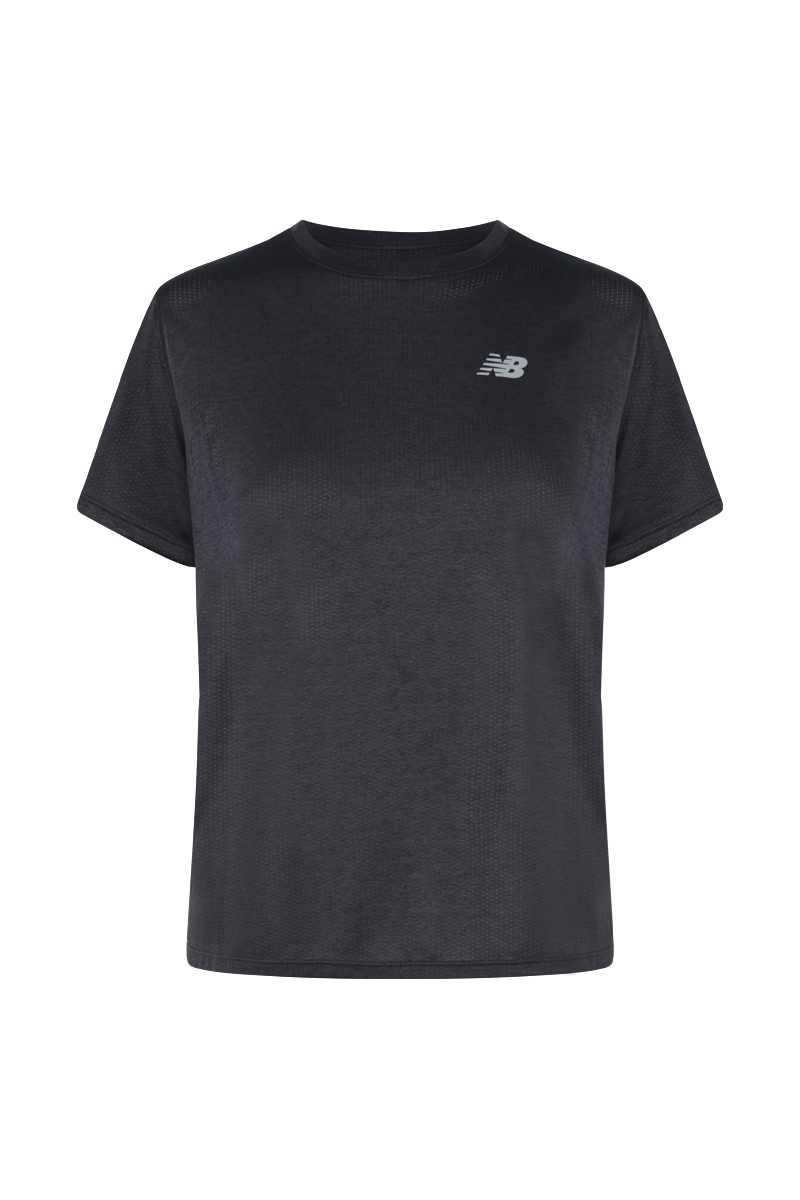 Running dames t-shirt km zwart