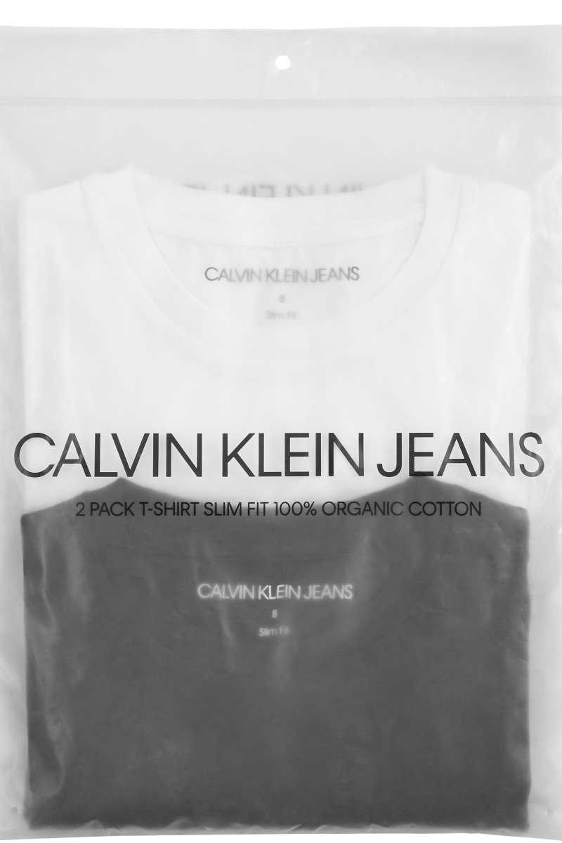 Calvin Klein 2-pack slim monogram top Zwart-1 3
