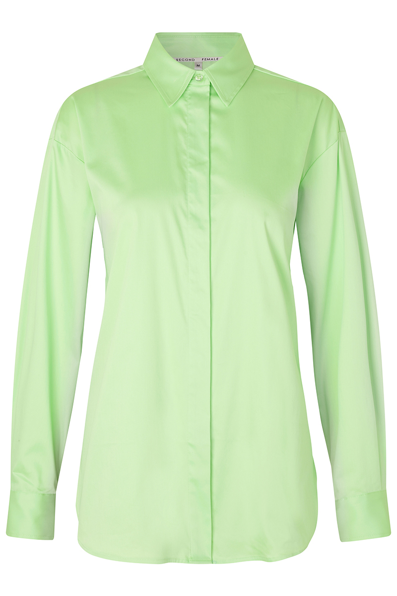 Dames blouse lange mouw groen
