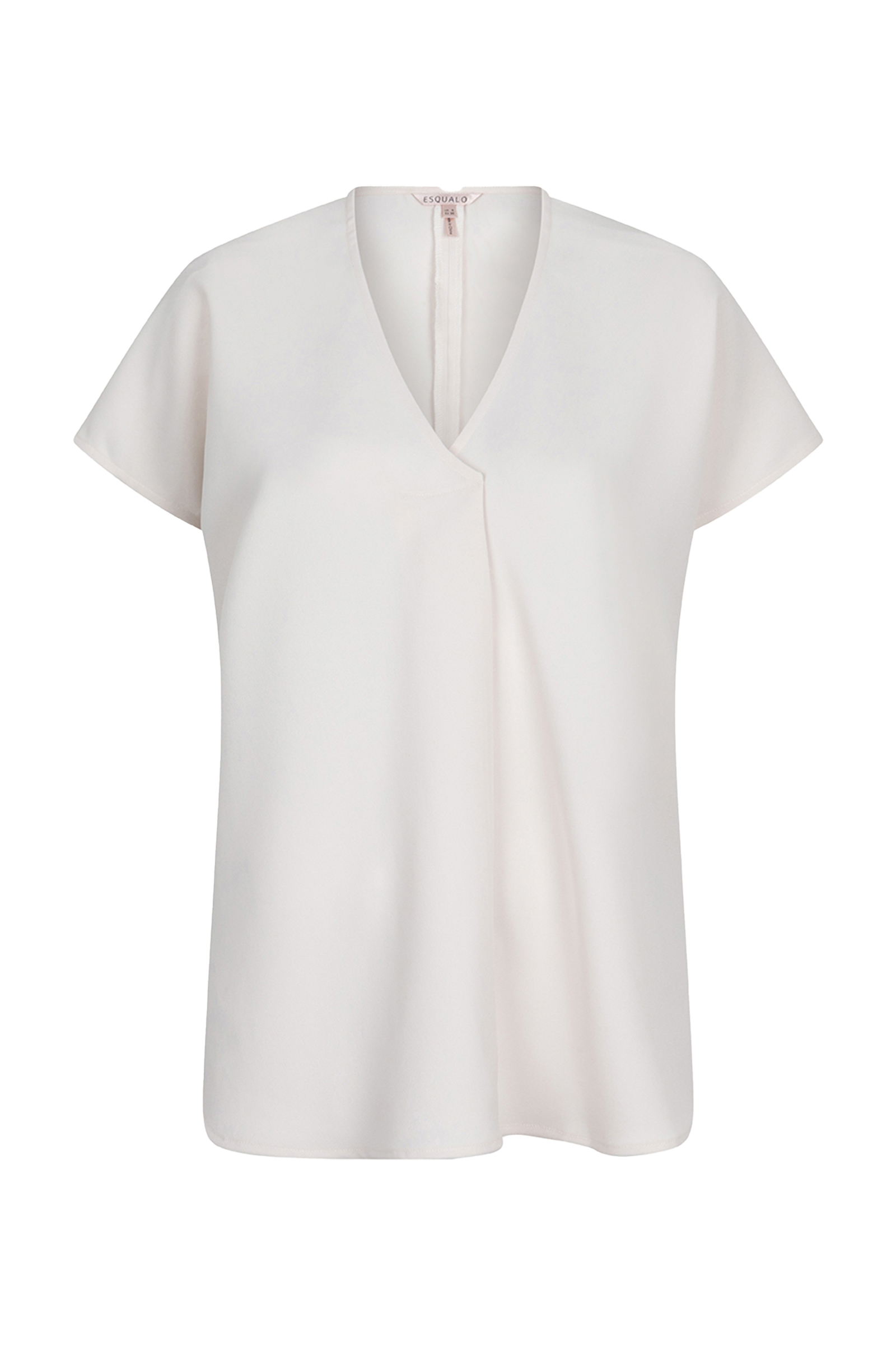 Dames blouse korte mouw ecru