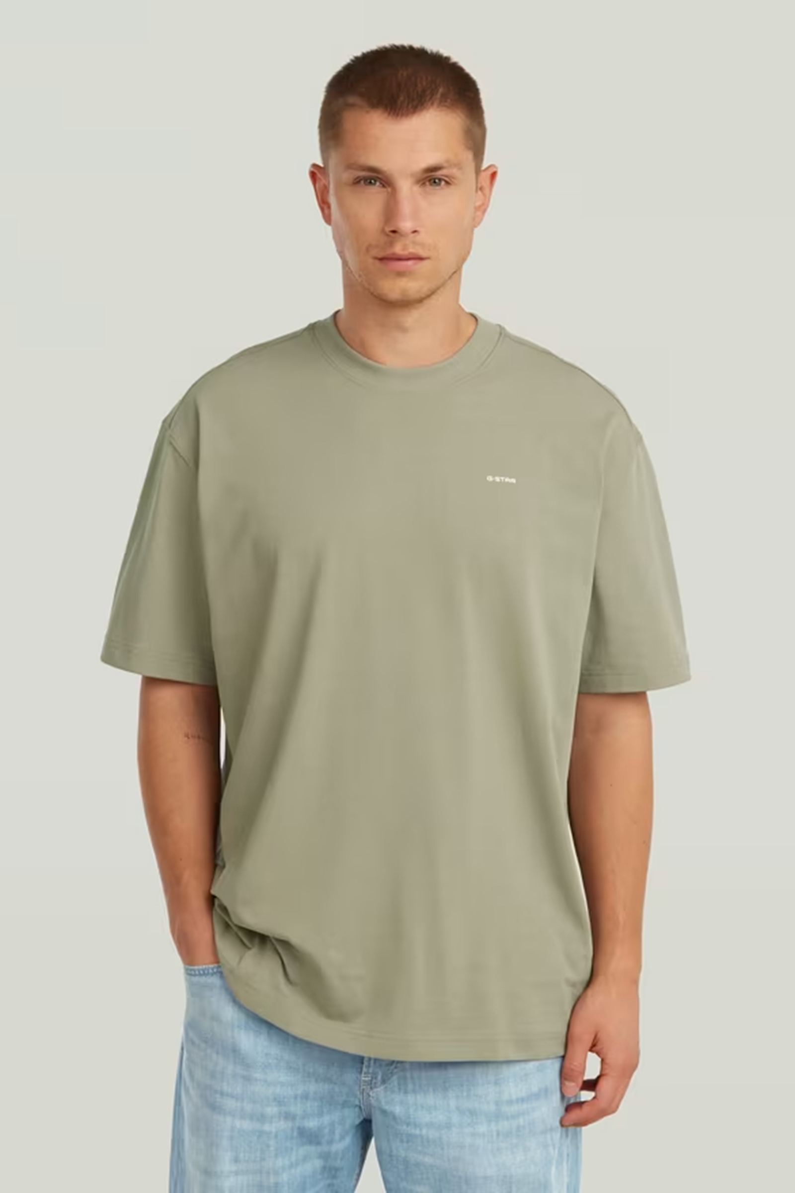 Heren t-shirt kortemouw groen
