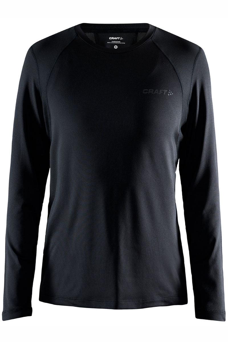 Craft ADV ESSENCE LS SLIM TEE W Zwart-1 1