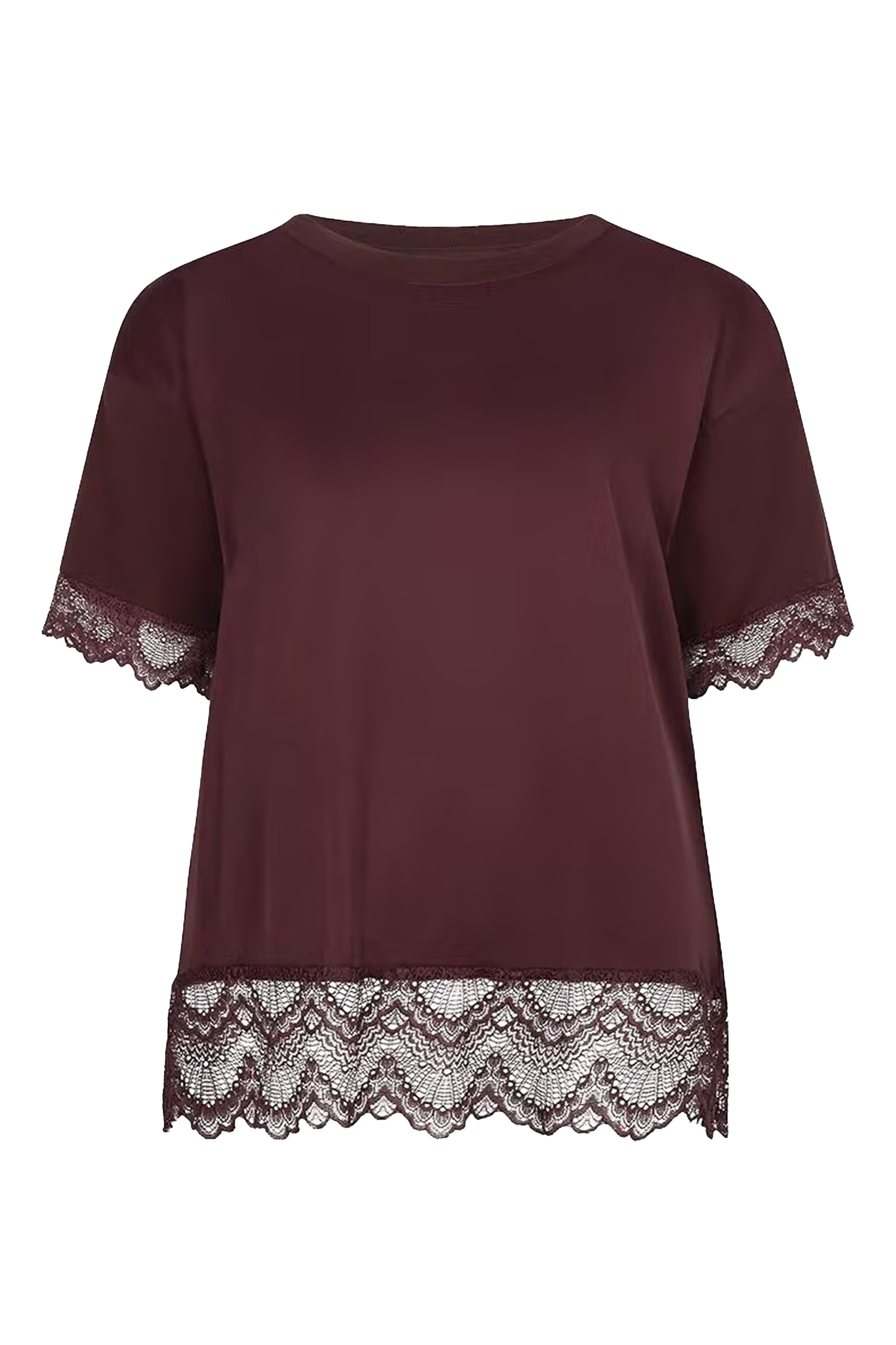 Dames t-shirt korte mouw rood