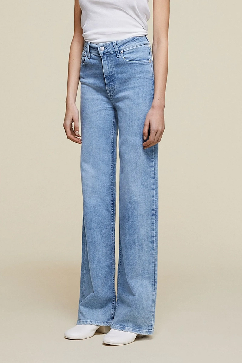 Lois palazzo jeans Blauw-1 2