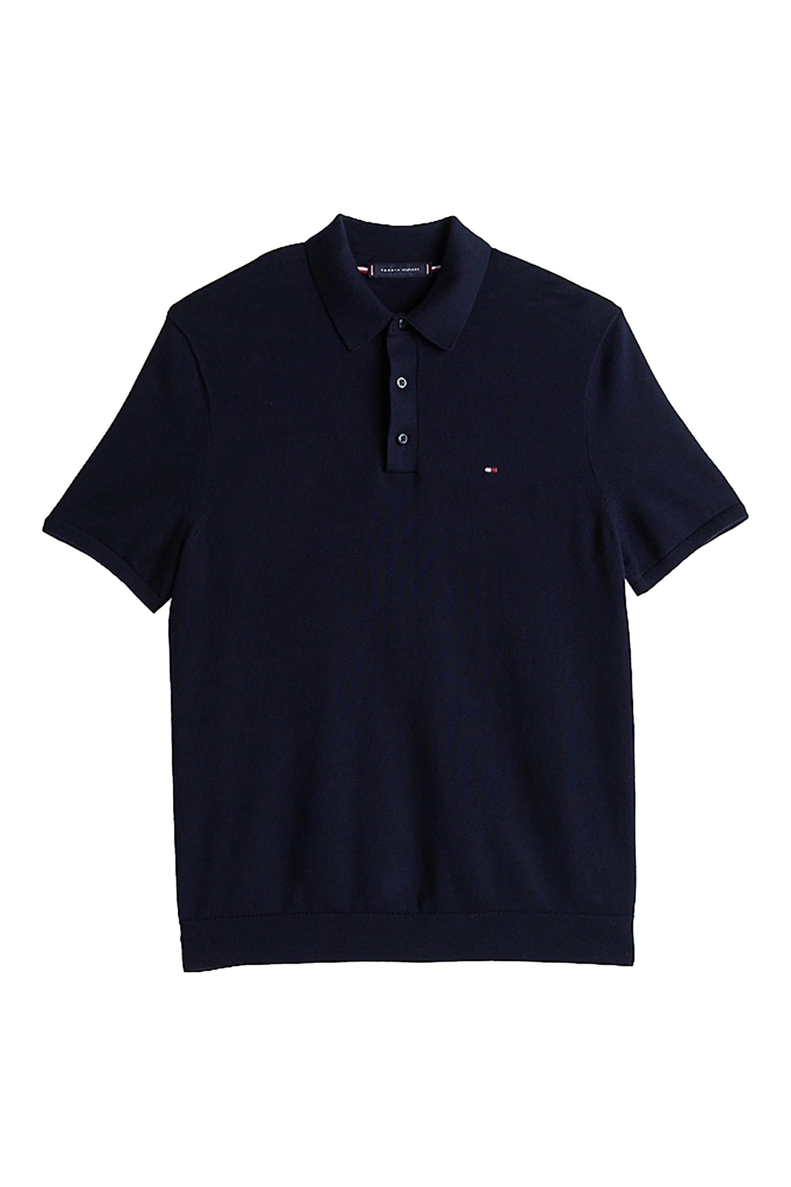 Heren polo korte mouw blauw
