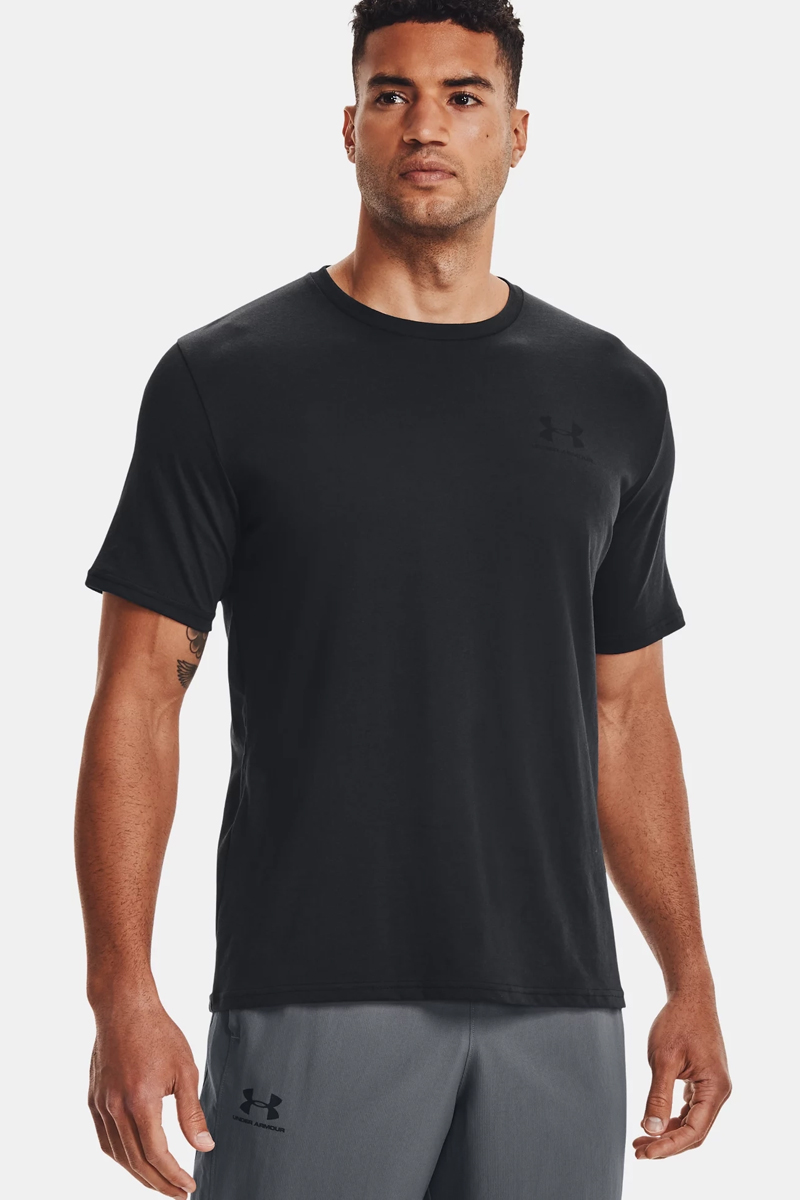 Casual heren t-shirt km zwart
