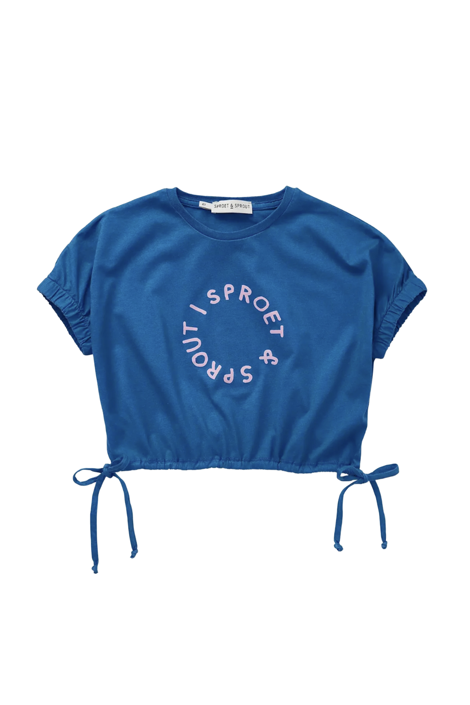 Meisjes t-shirt korte mouw blauw
