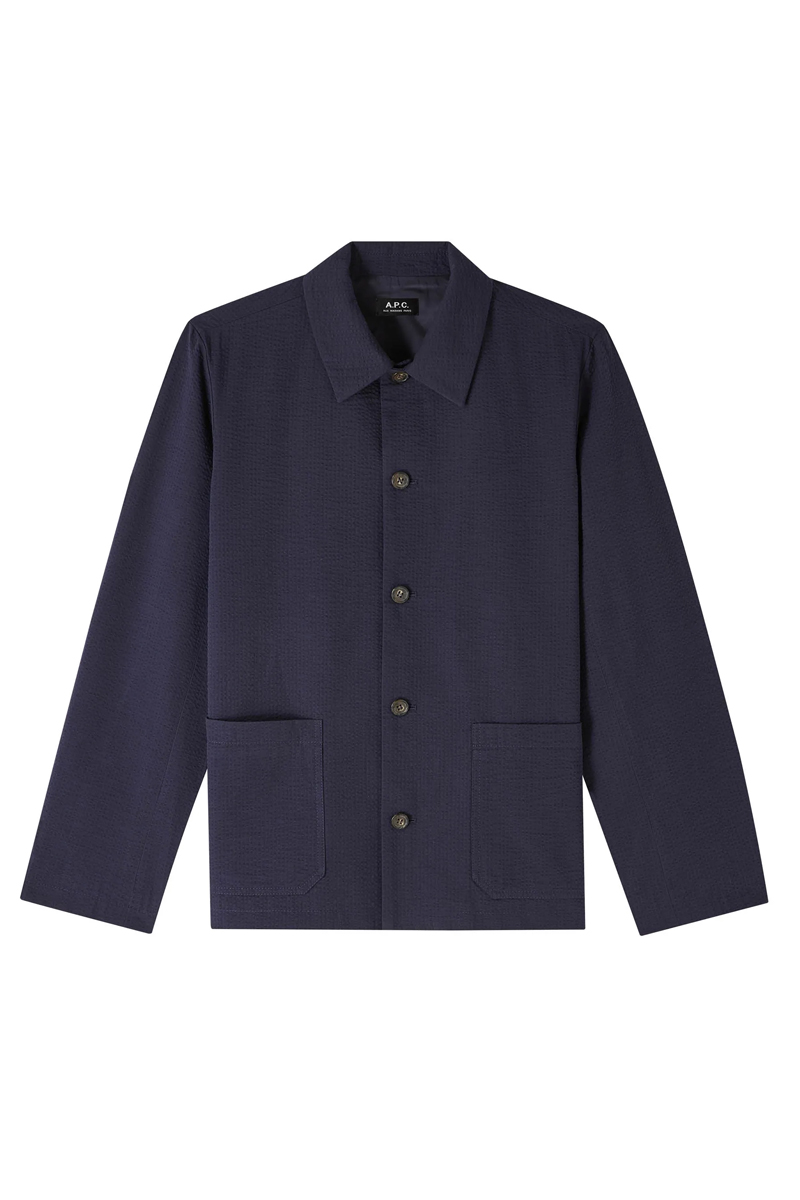 Heren overshirt blauw