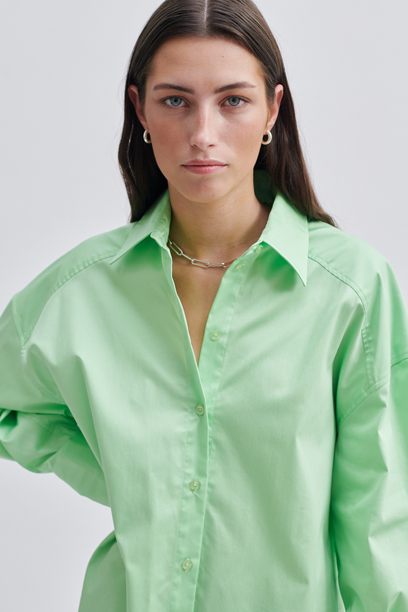 Second Female Milas Classis Shirt Groen-1 3