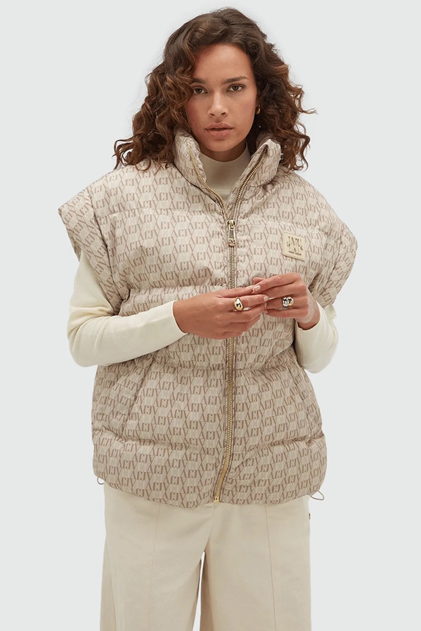 Dames bodywarmer bruin