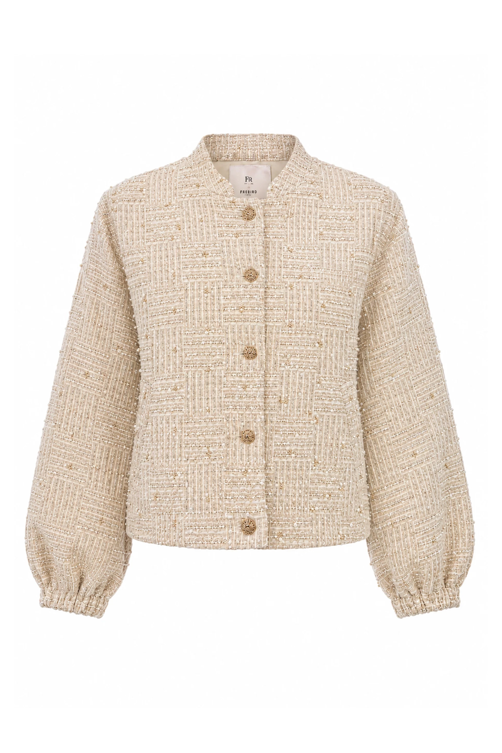 Dames blouse korte mouw bruin