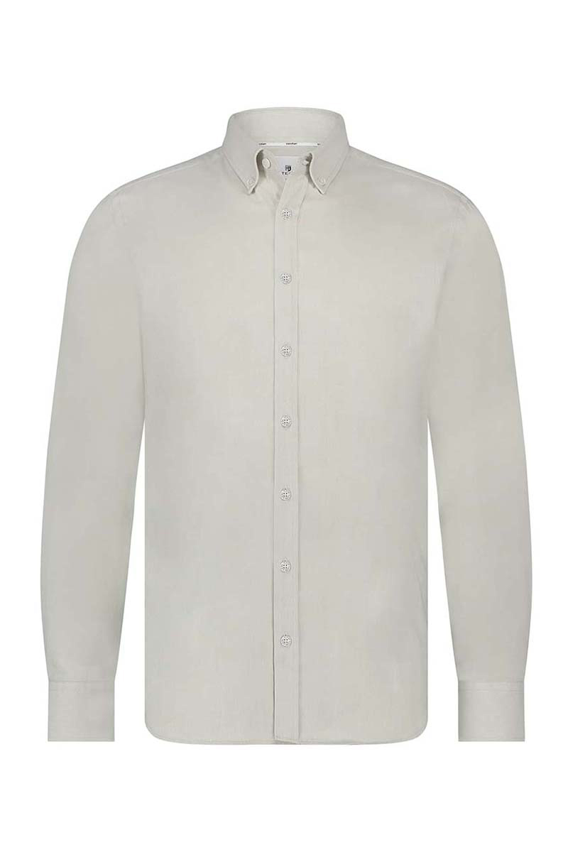 Heren overhemd lm casual wit