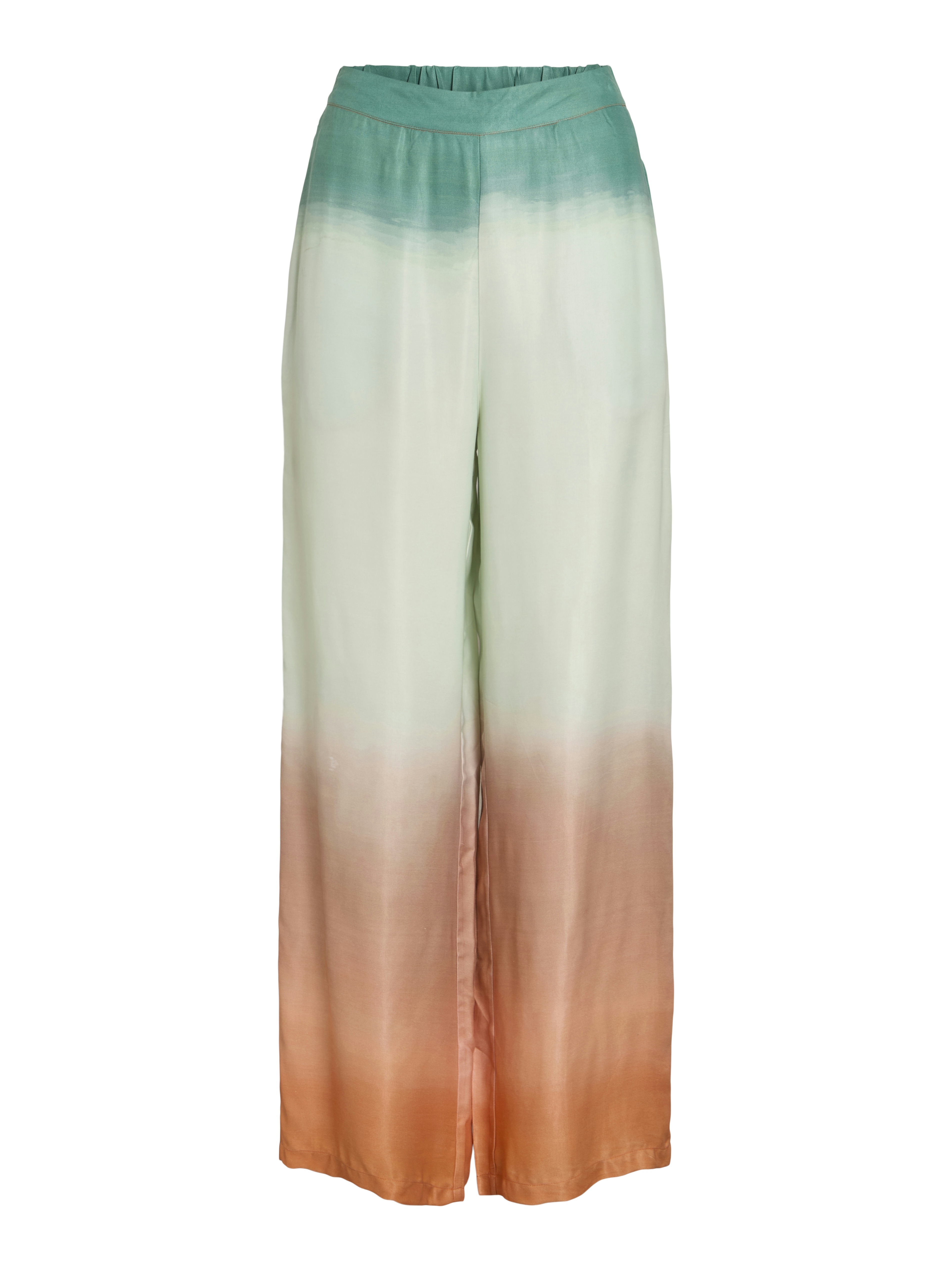 Vila VIESTHER WATER HW WIDE PANTS/LC 205234001-Wood Thrush/Water 1