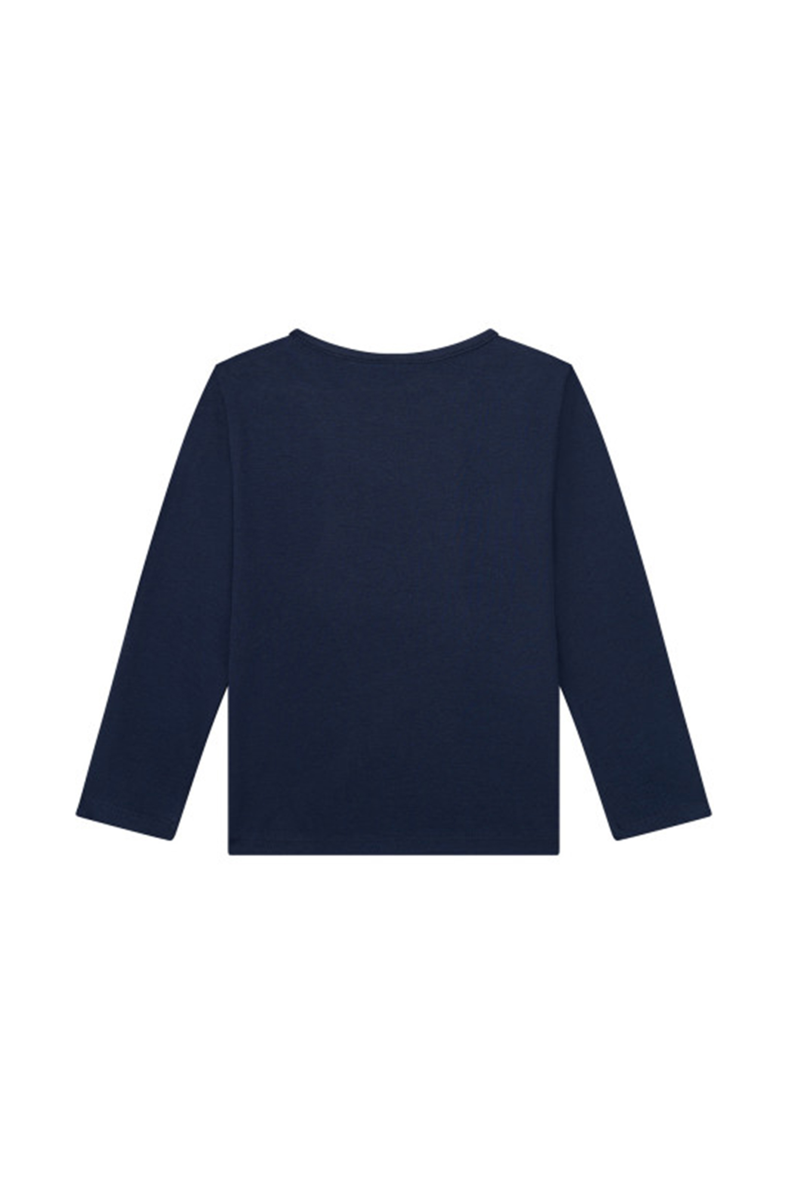 Meisjes t-shirt lange mouw blauw