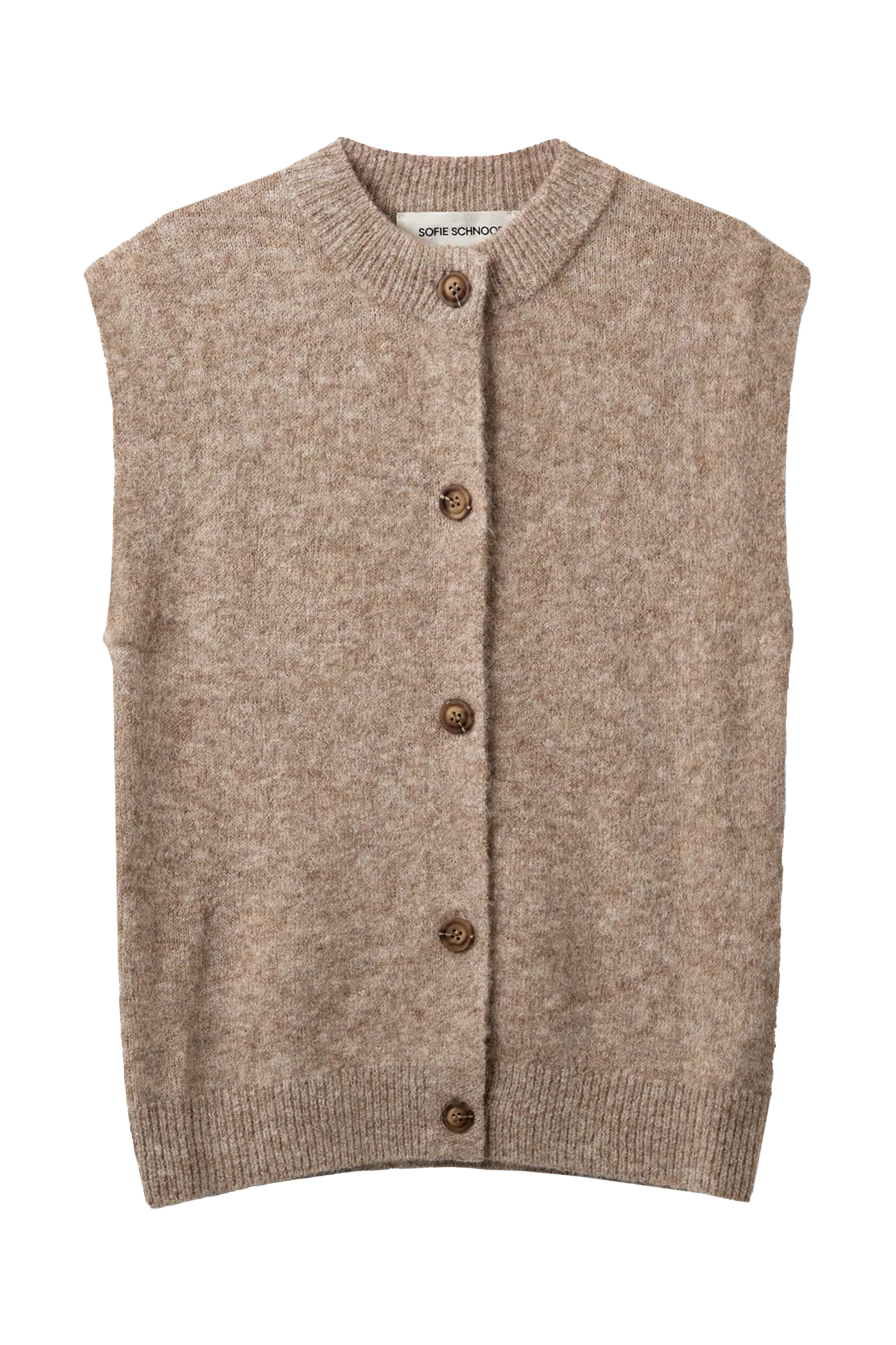 Meisjes gilet bruin