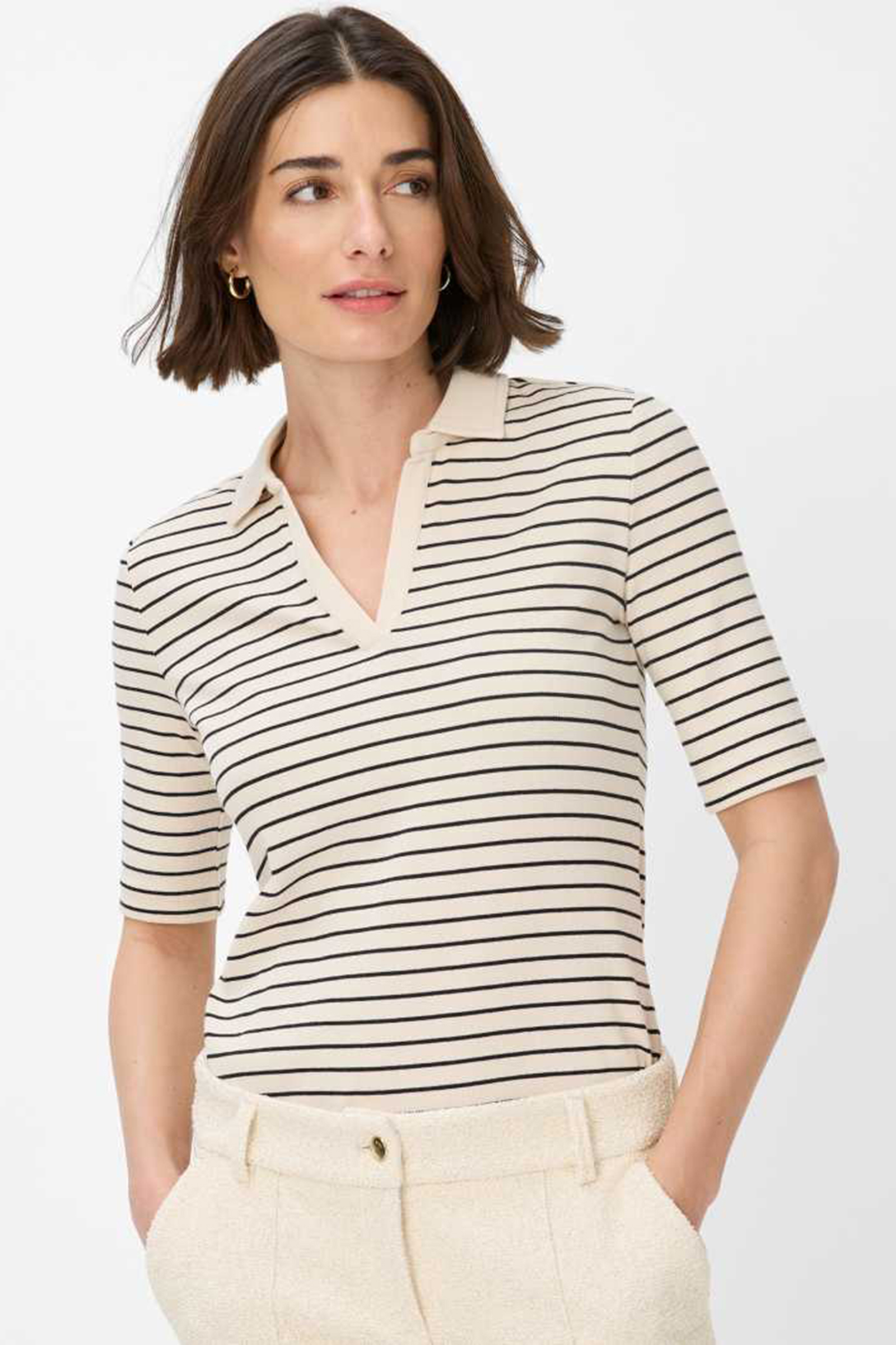 Dames polo zwart