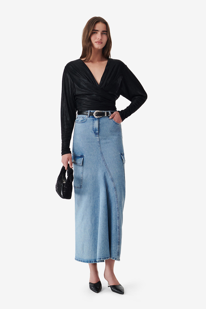 Dames rok blauw