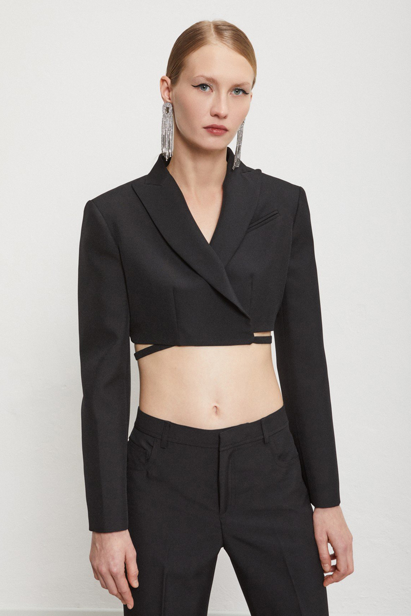 Dames blazer zwart