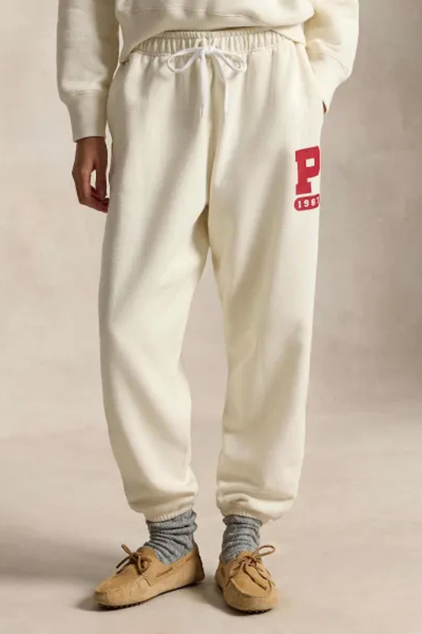 Dames joggingbroek ecru