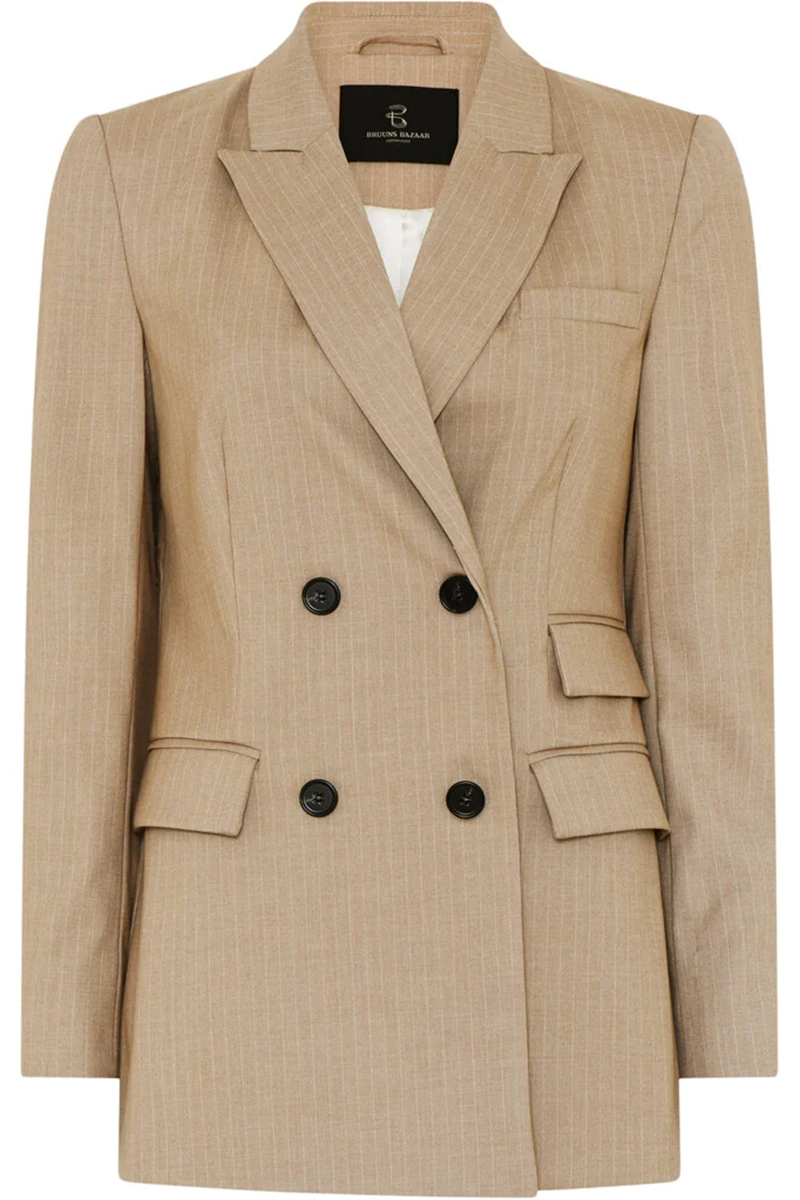 Bruuns Bazaar statice linda blazer bruin/beige-1 1