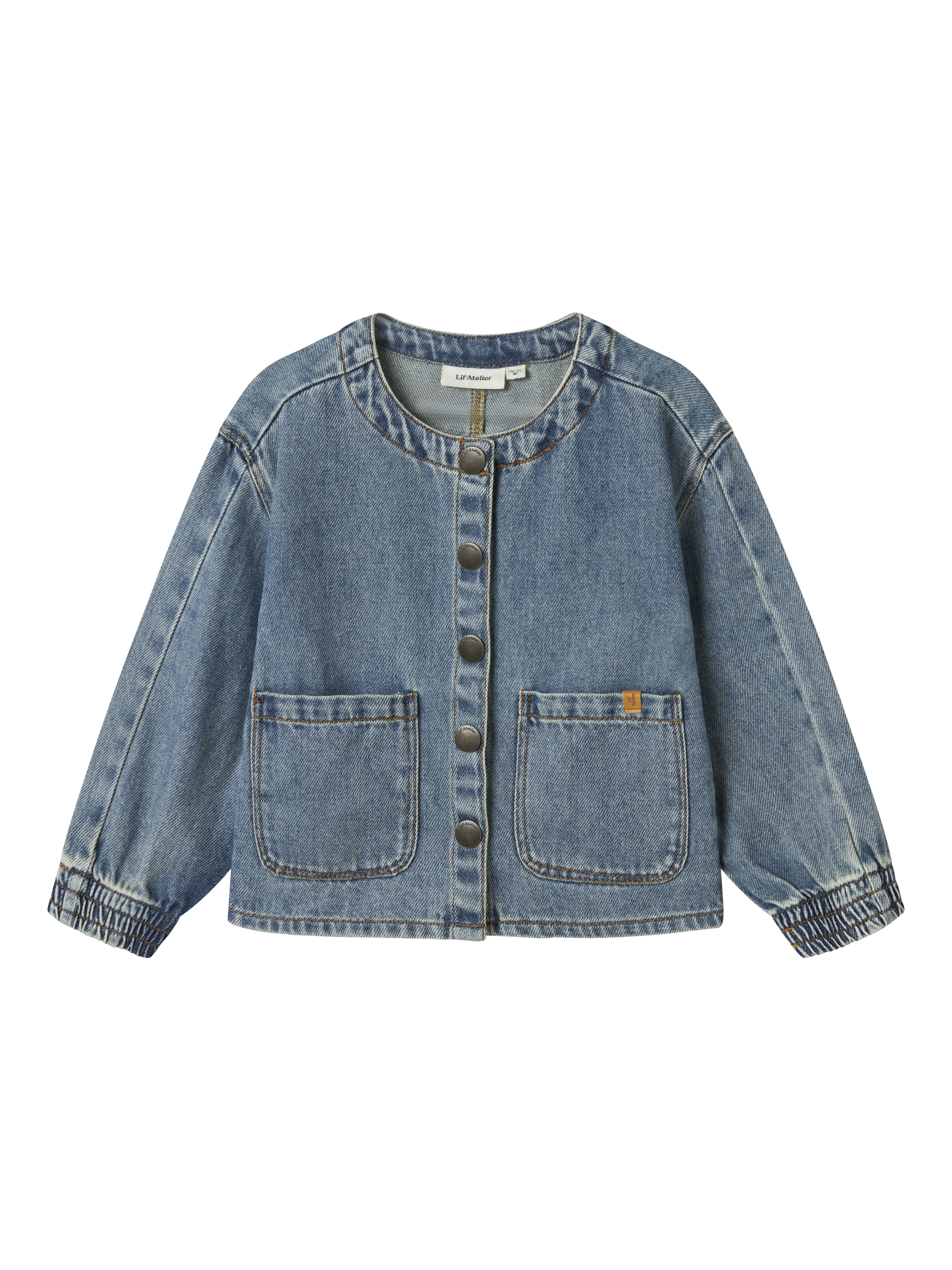 Meisjes blouse lange mouw blauw