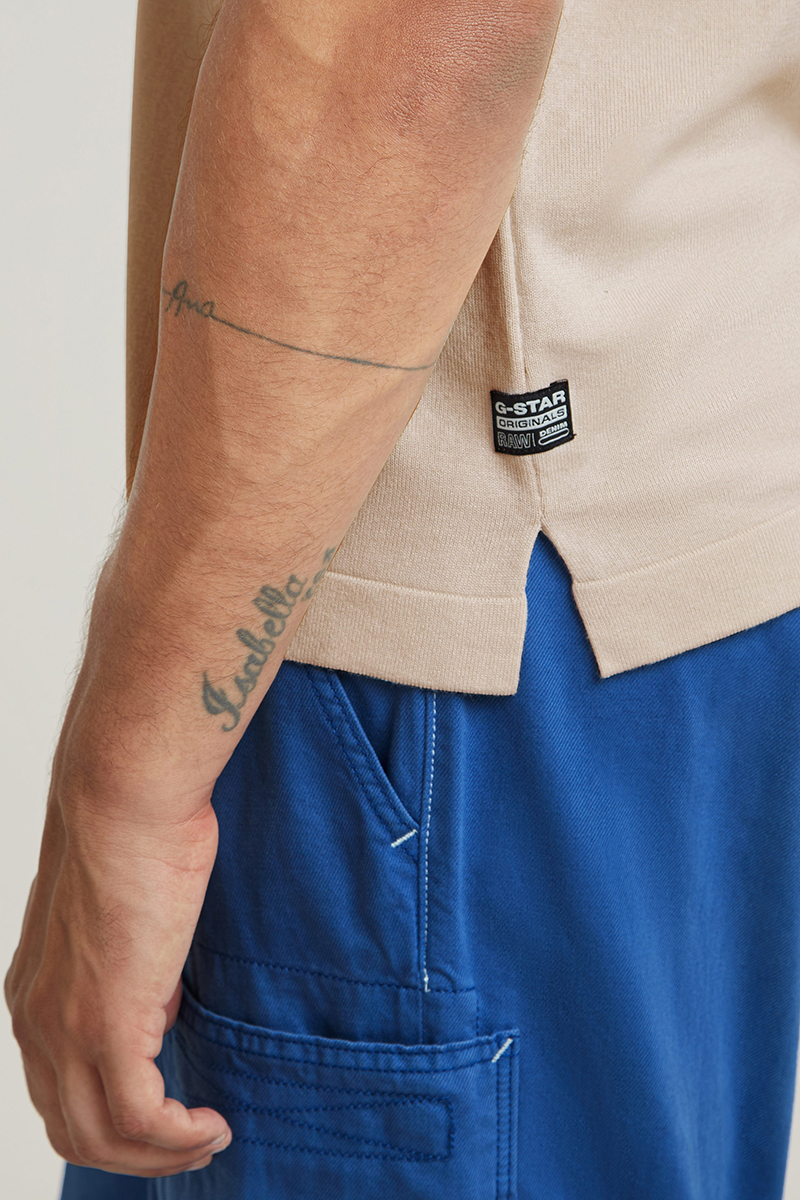 G-Star Knitted polo Wit-1 3