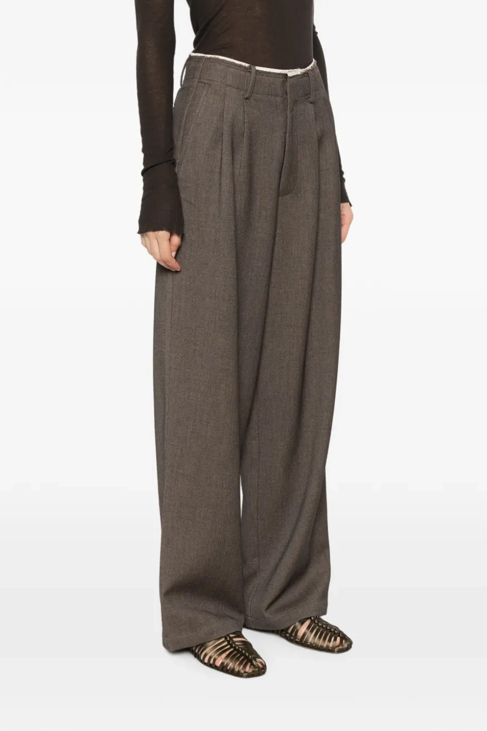 Dames broek bruin