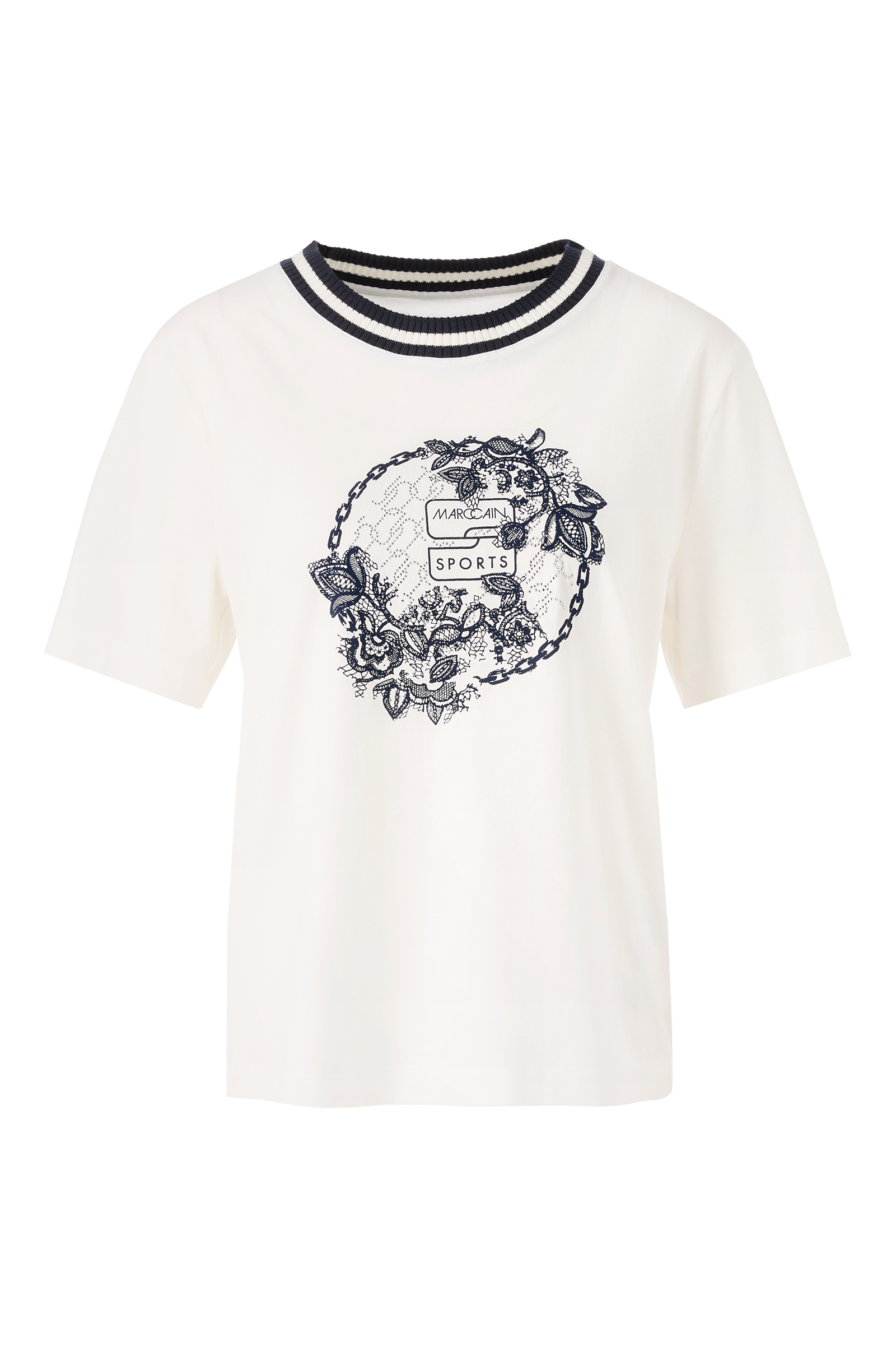 Dames t-shirt korte mouw ecru