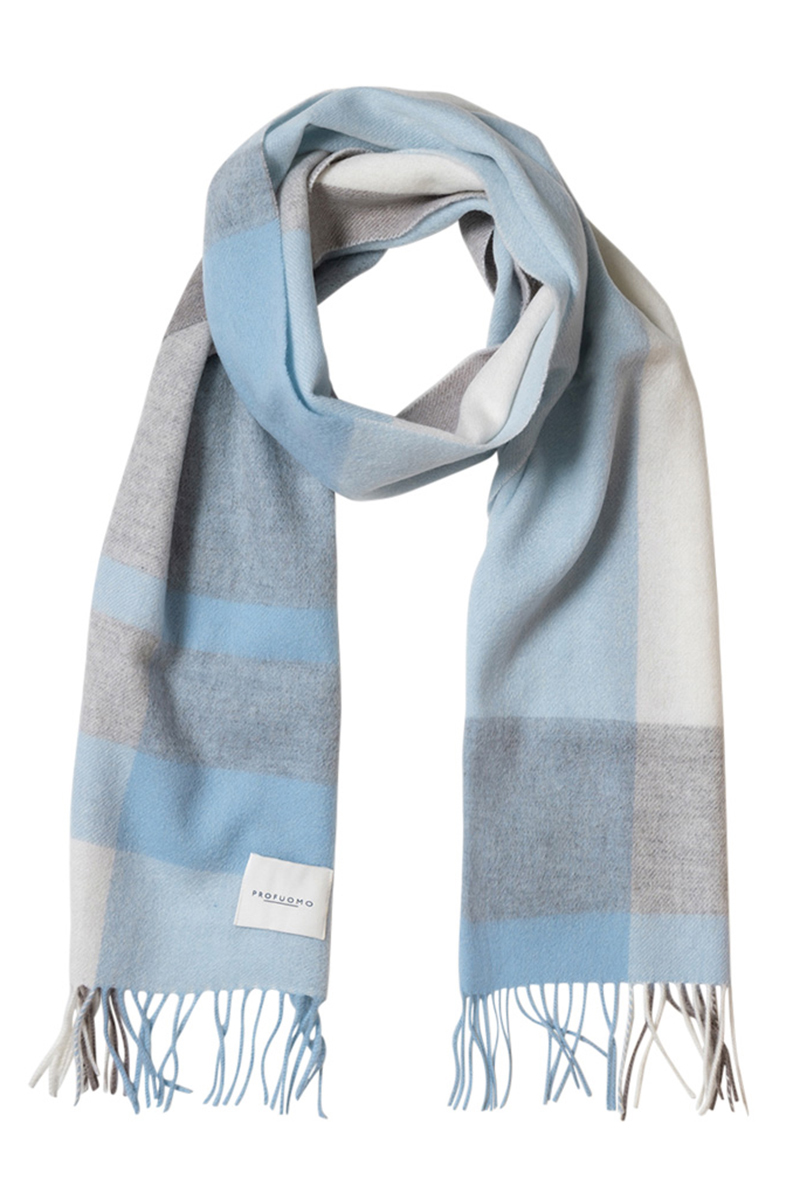 Profuomo SCARF LAMBSWOOL GREY Grijs-1 1