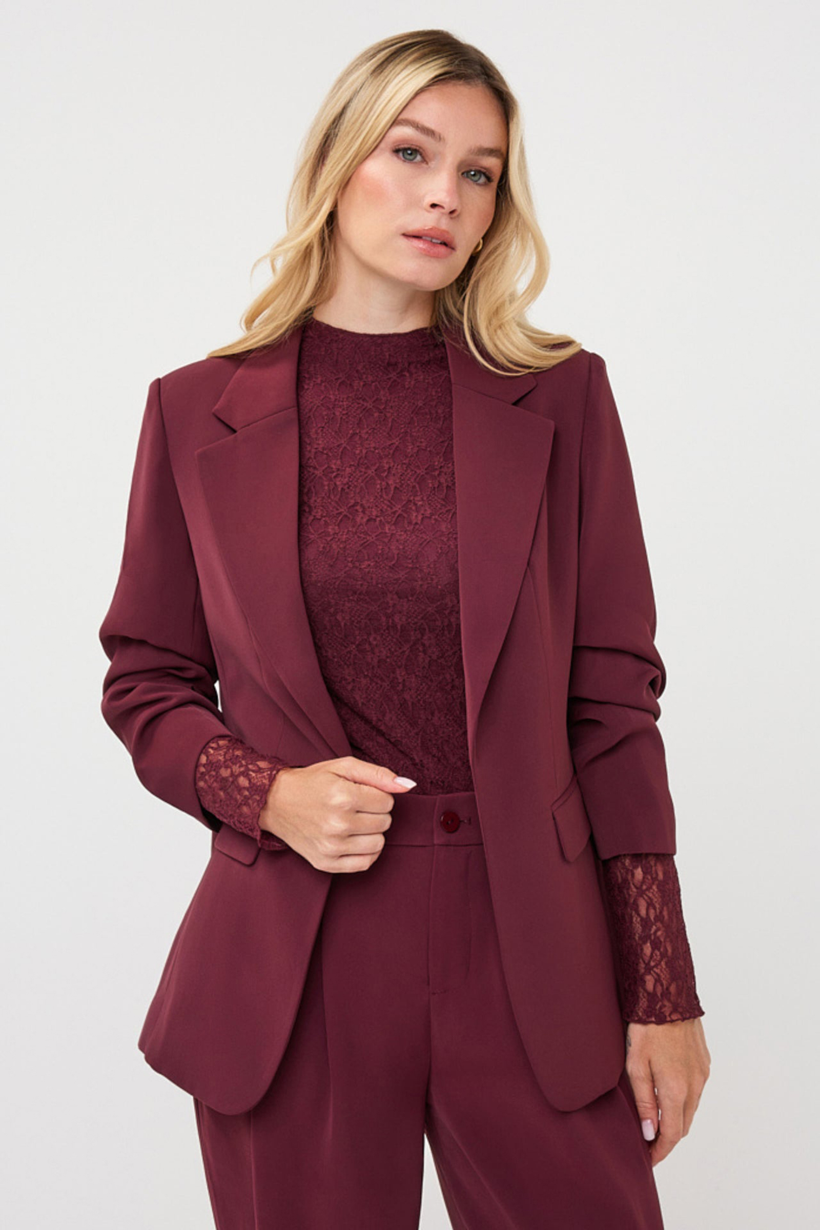 Dames blazer rood