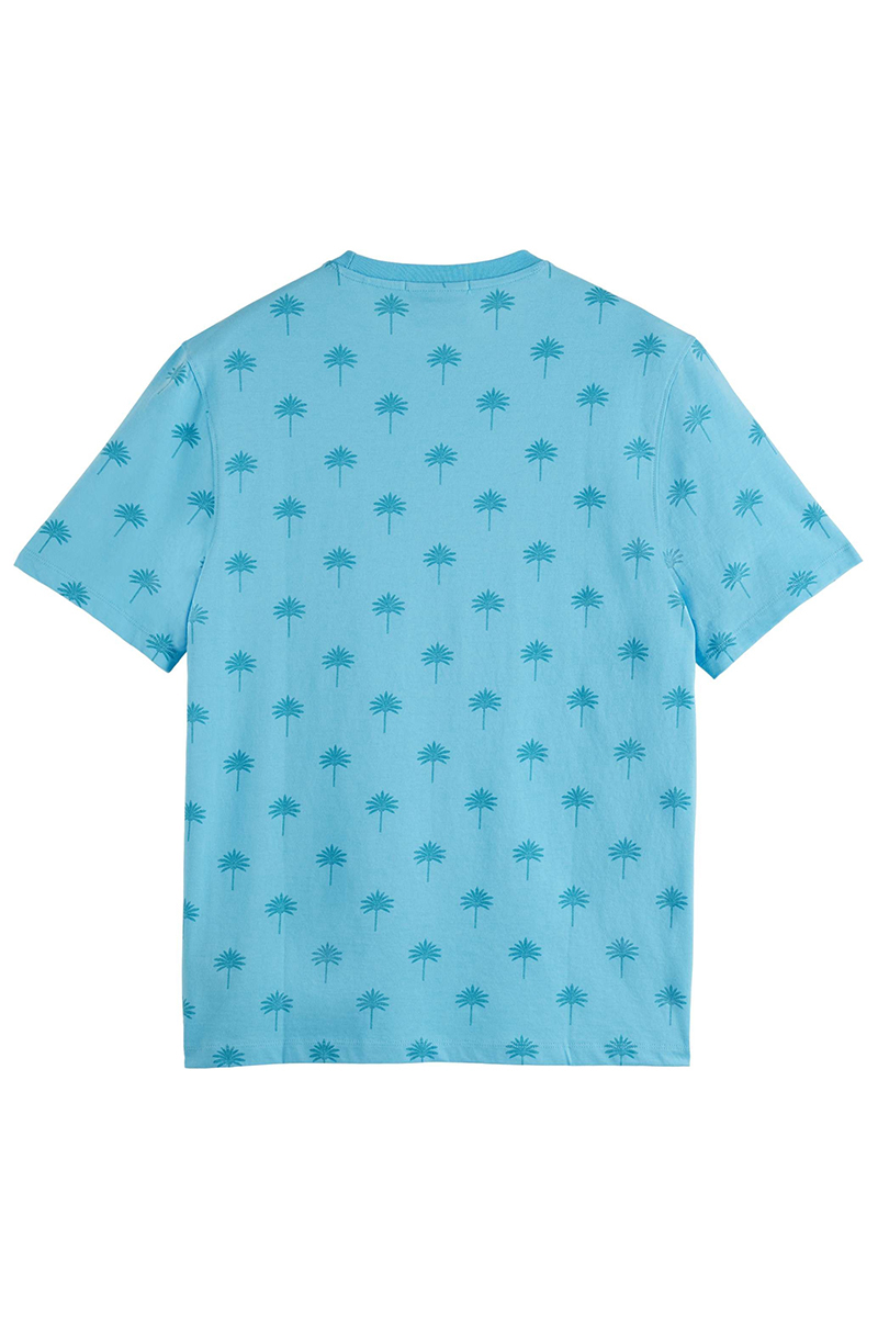 Heren t-shirt kortemouw blauw