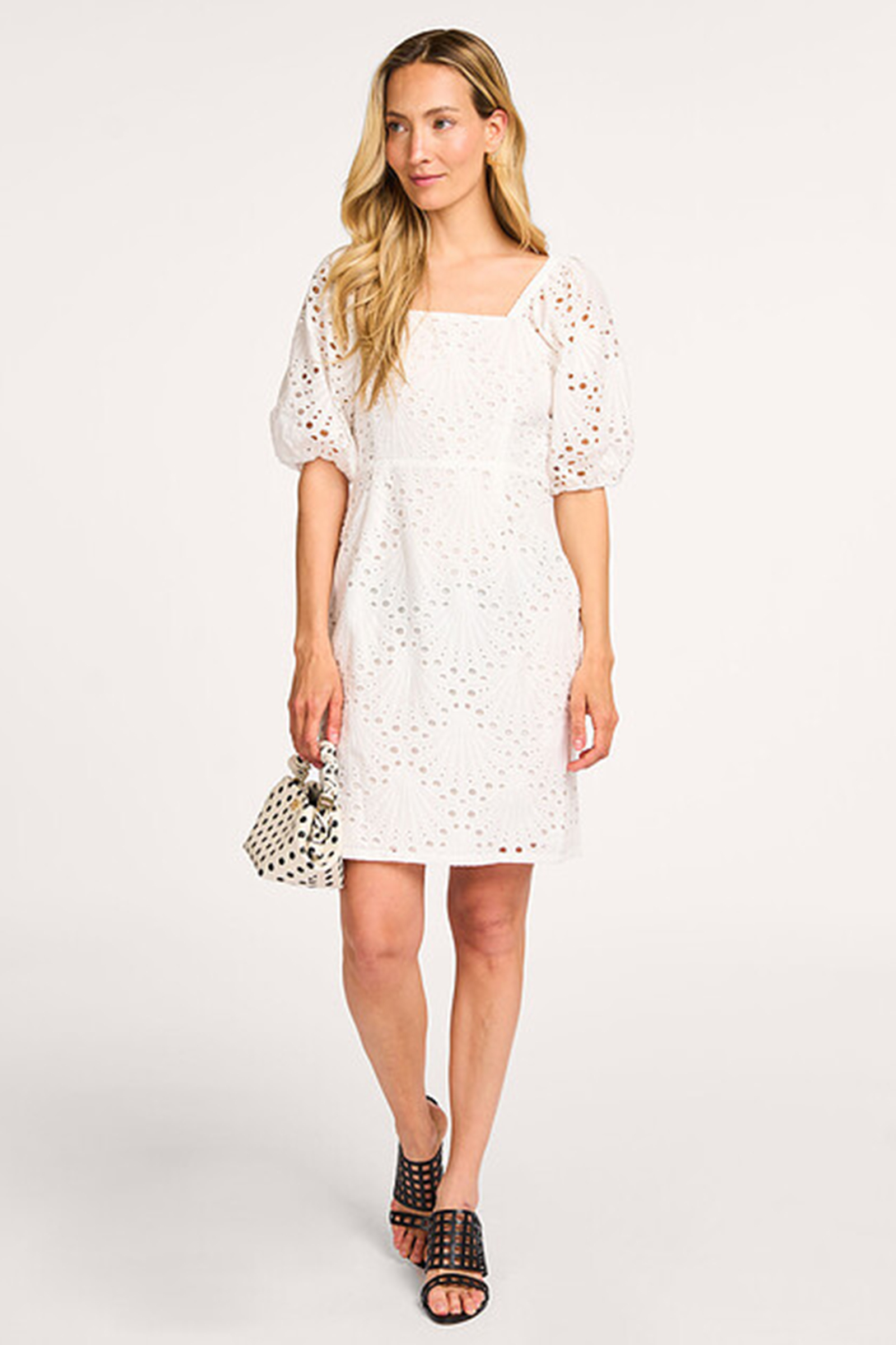 co´couture Naya cc anglaise knot dress Wit-1 2