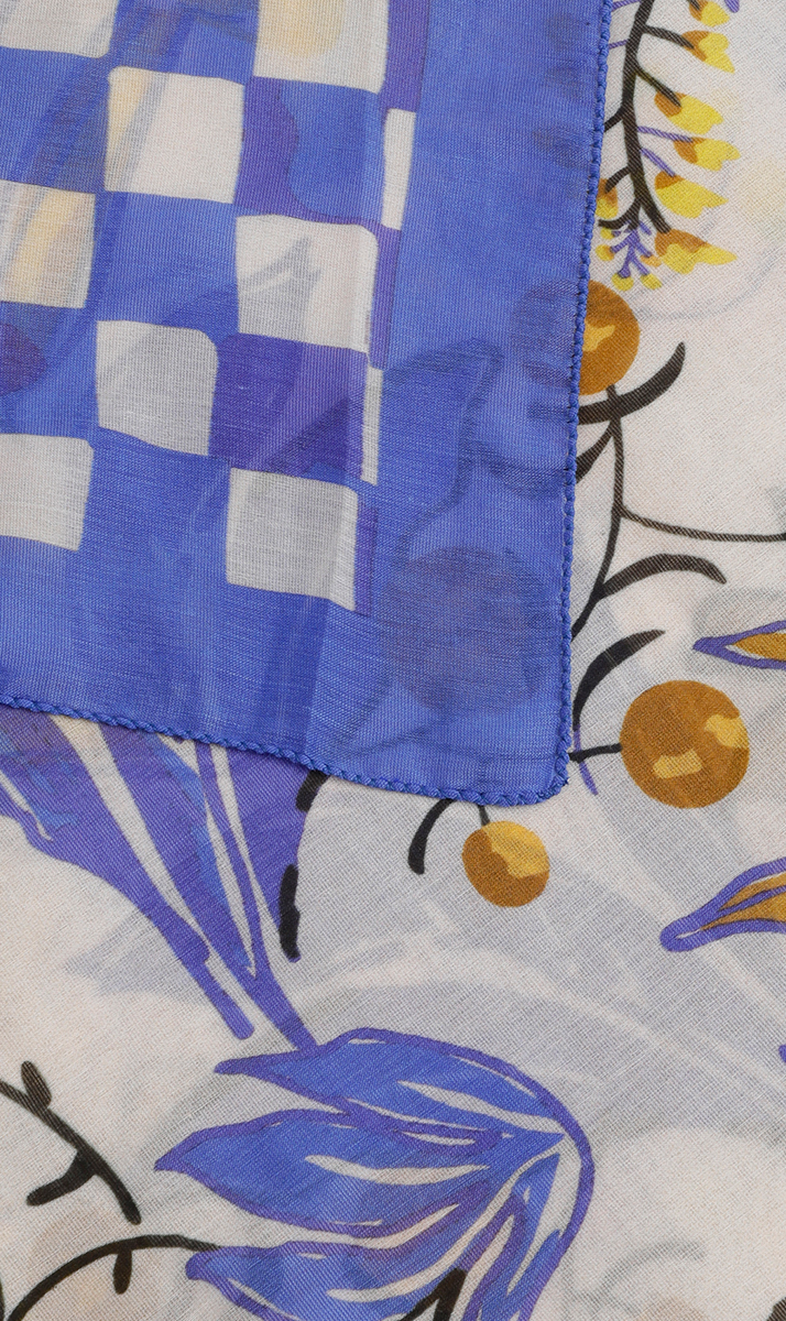 Dames sjaal blauw